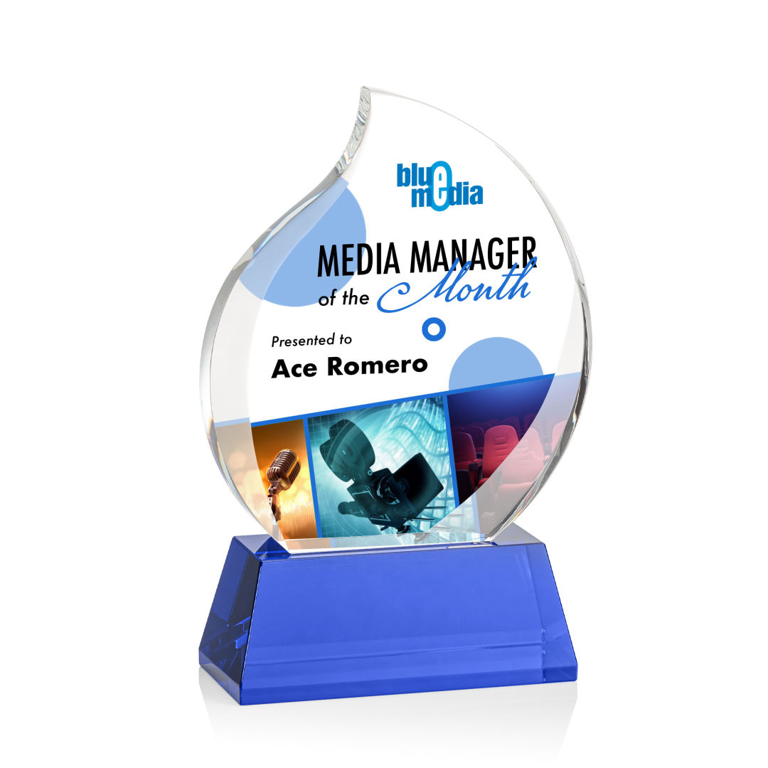Preswick Flame VividPrint™ Award on Base 35