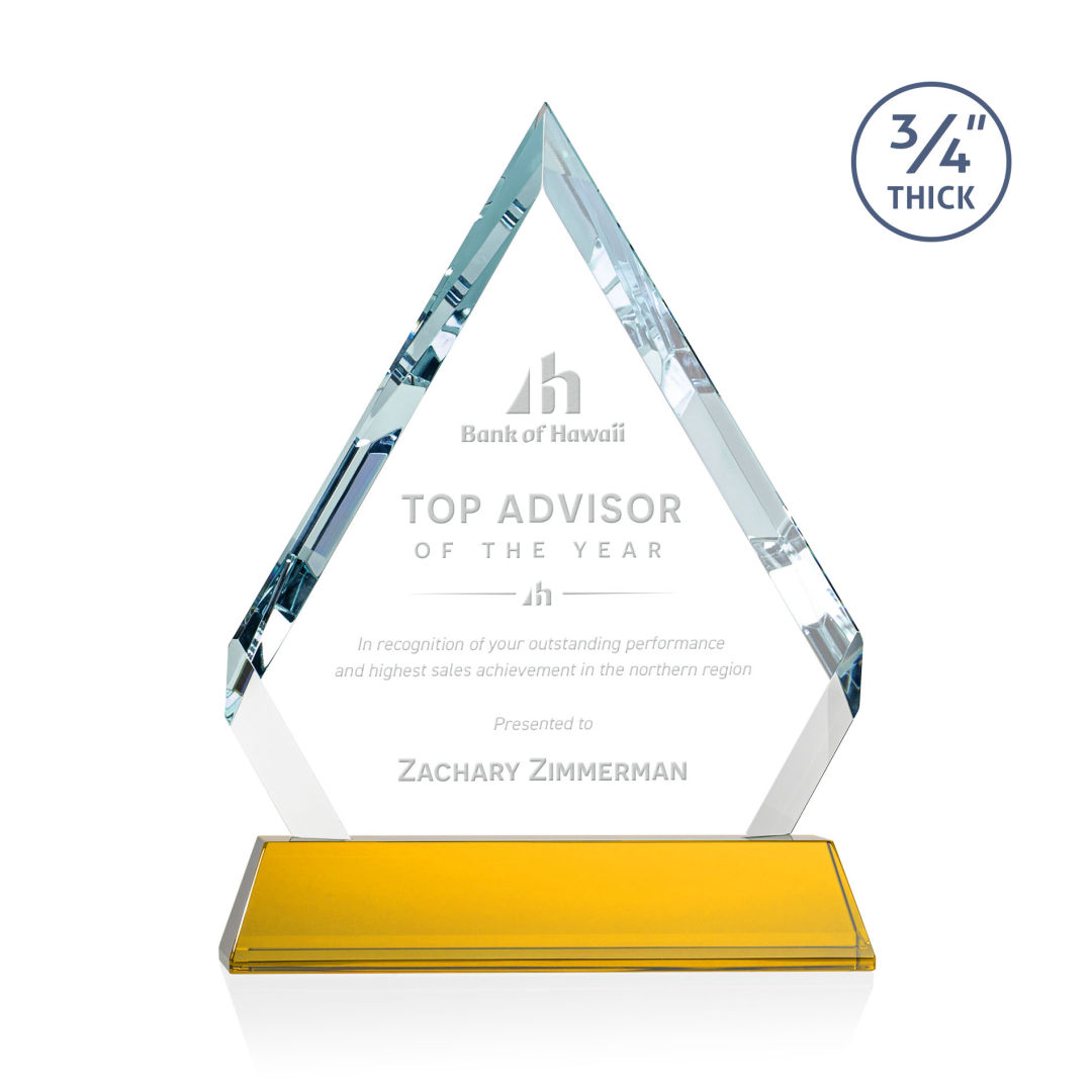 Apex Award on Newhaven Base - Amber 3