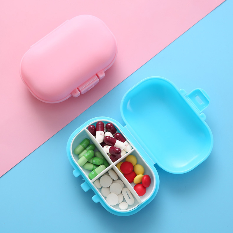 4 Compartments Portable Pill Box 6