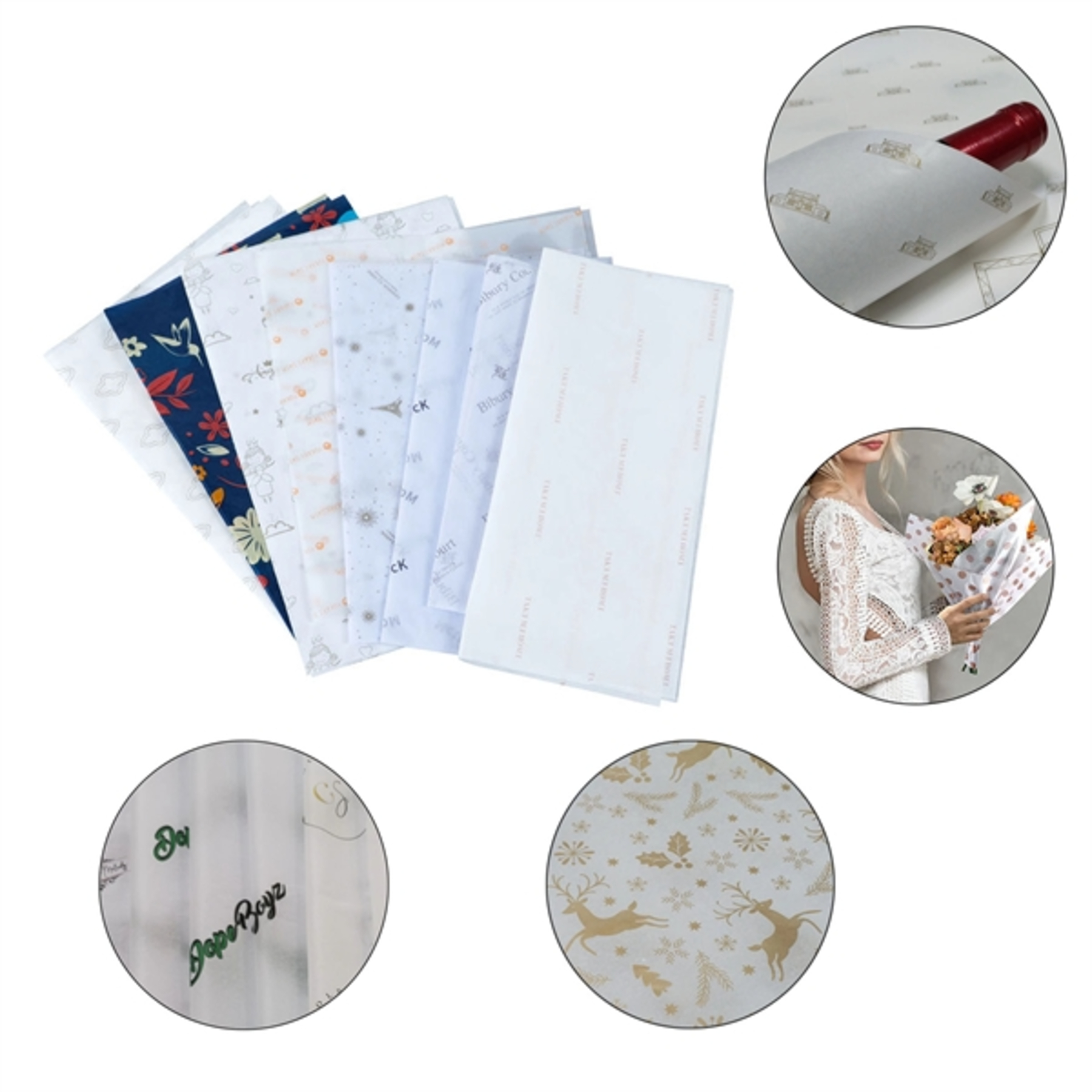 Tissue Paper Custom Wrapping Printed Gift Food Paper
 2