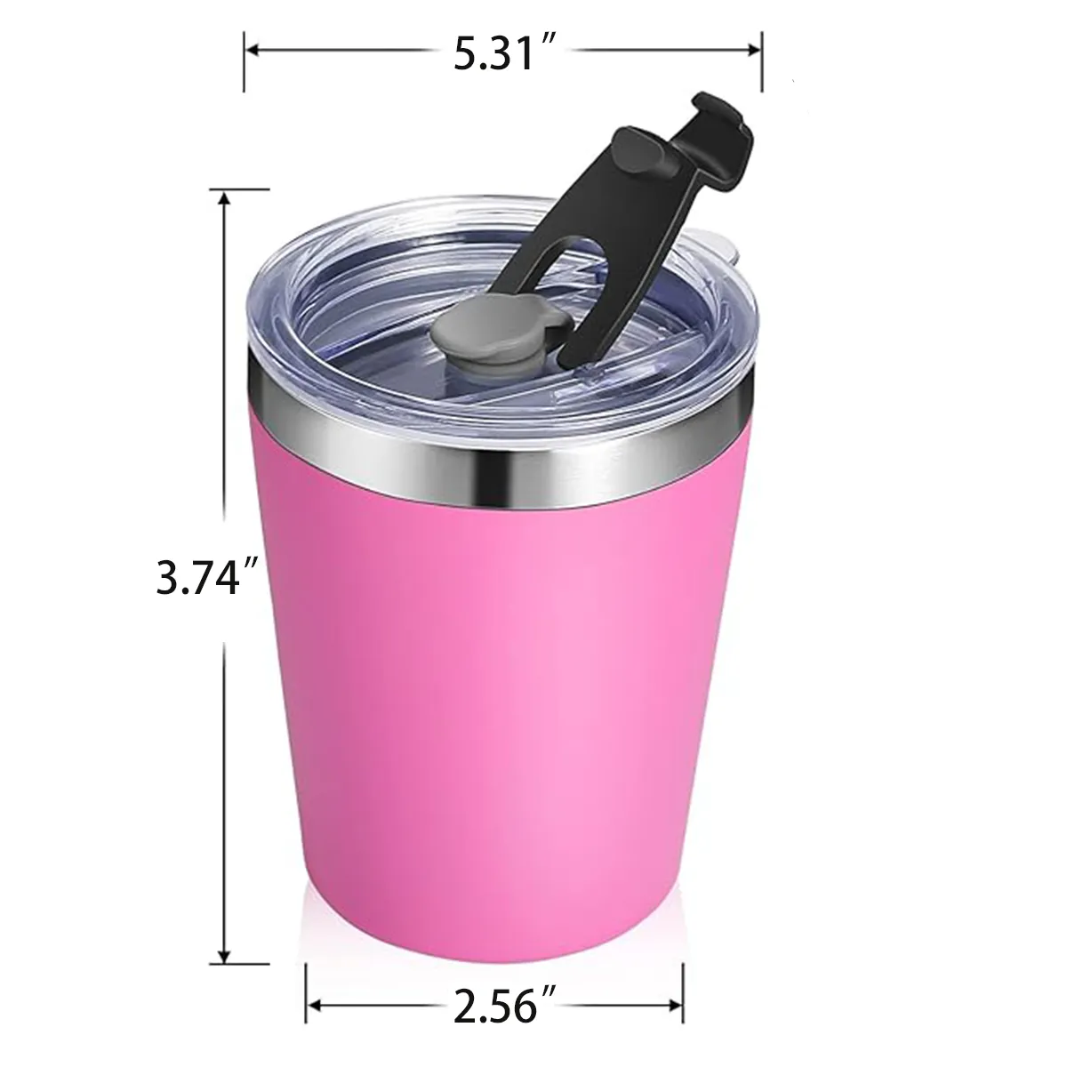 Portable Stackable Vacuum Insulated Tumblers With Clear Lid 4