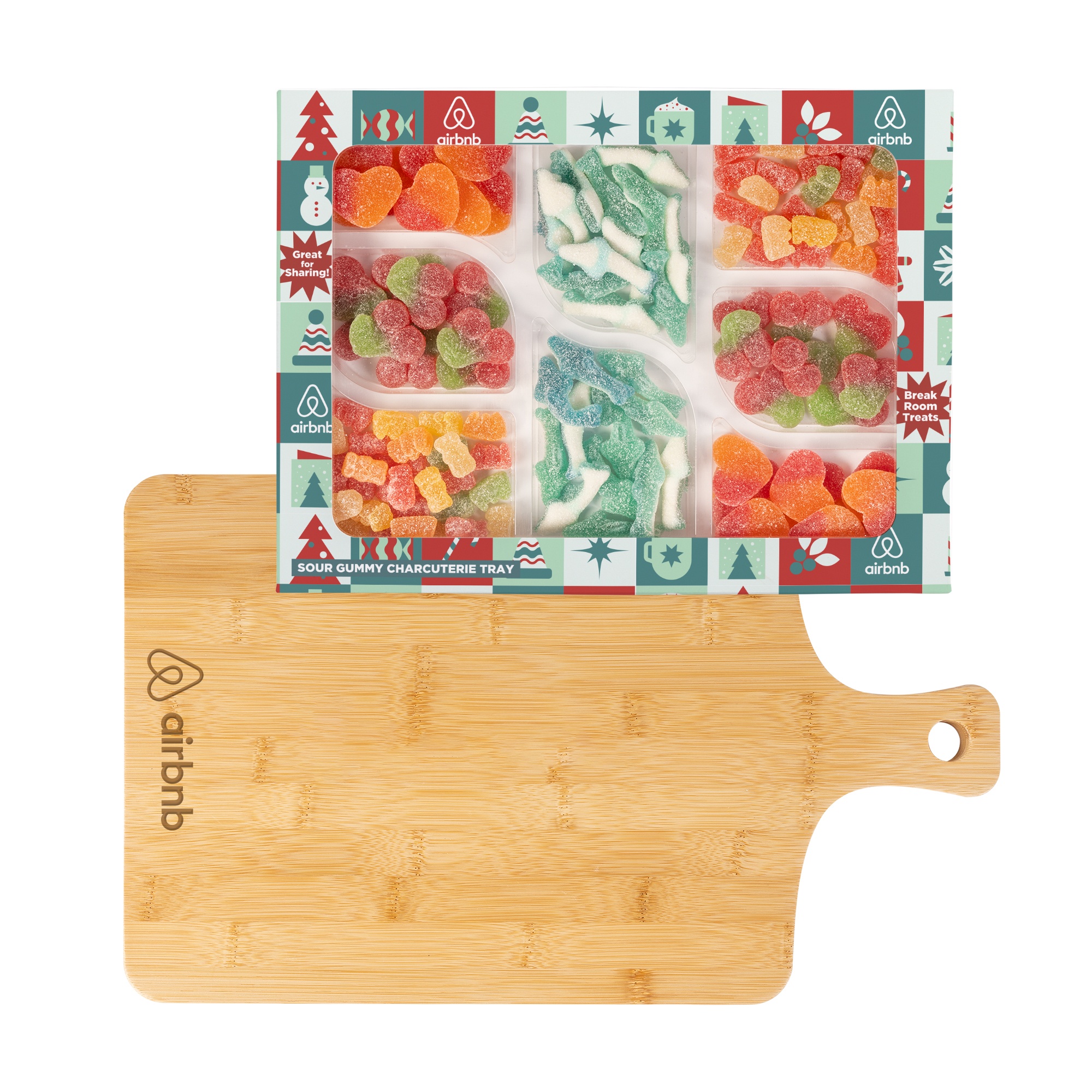 Sour Gummy Charcuterie Tray with Bamboo Board 2