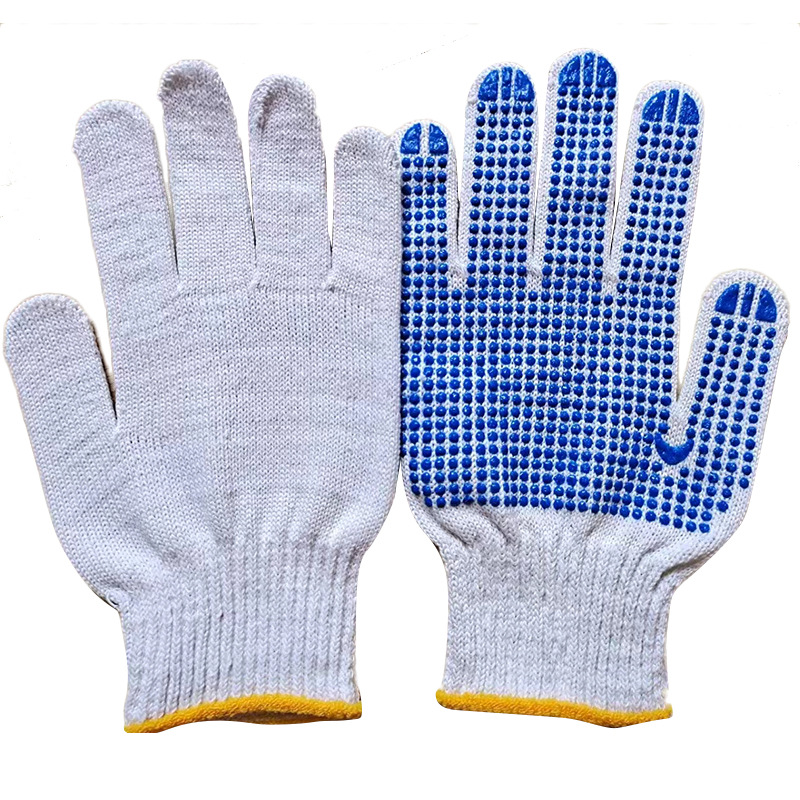 PVC Dotted Cotton Yarn Non-slip Gardening Gloves 2