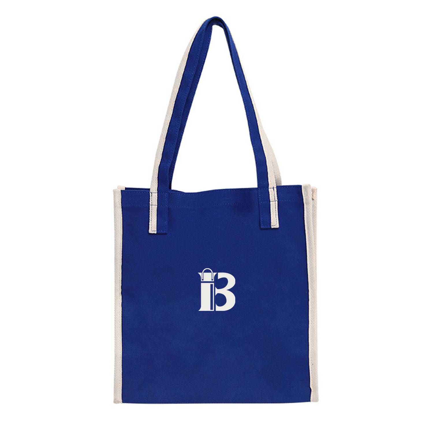 Canvas klein blue lady trendy tote bag, custom tote bag with logo imprint 1