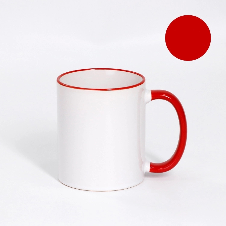 Two-Tone Coffee Mug 11 oz Ceramic Sublimated Cups 10