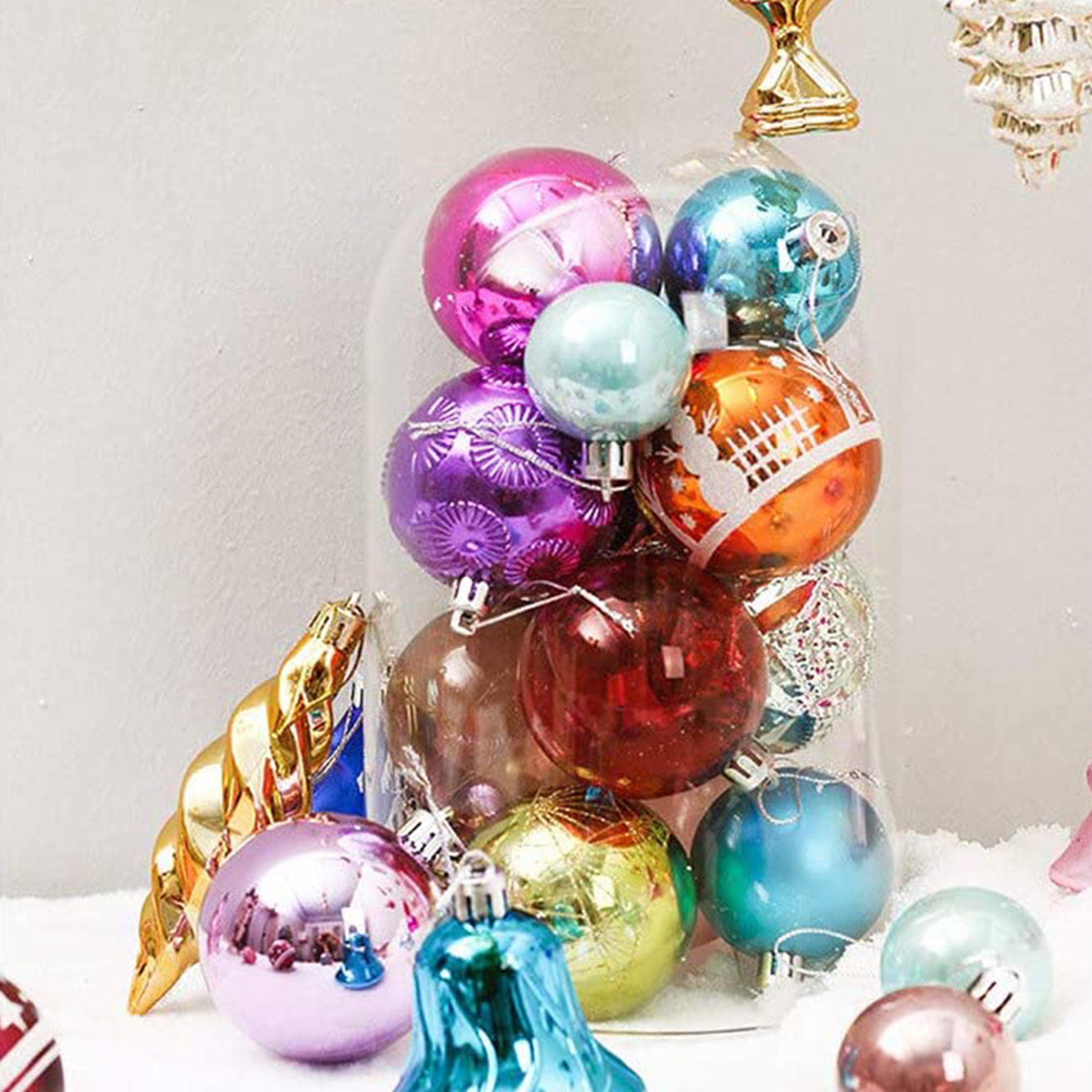 Christmas Spherical Decoration Set 3