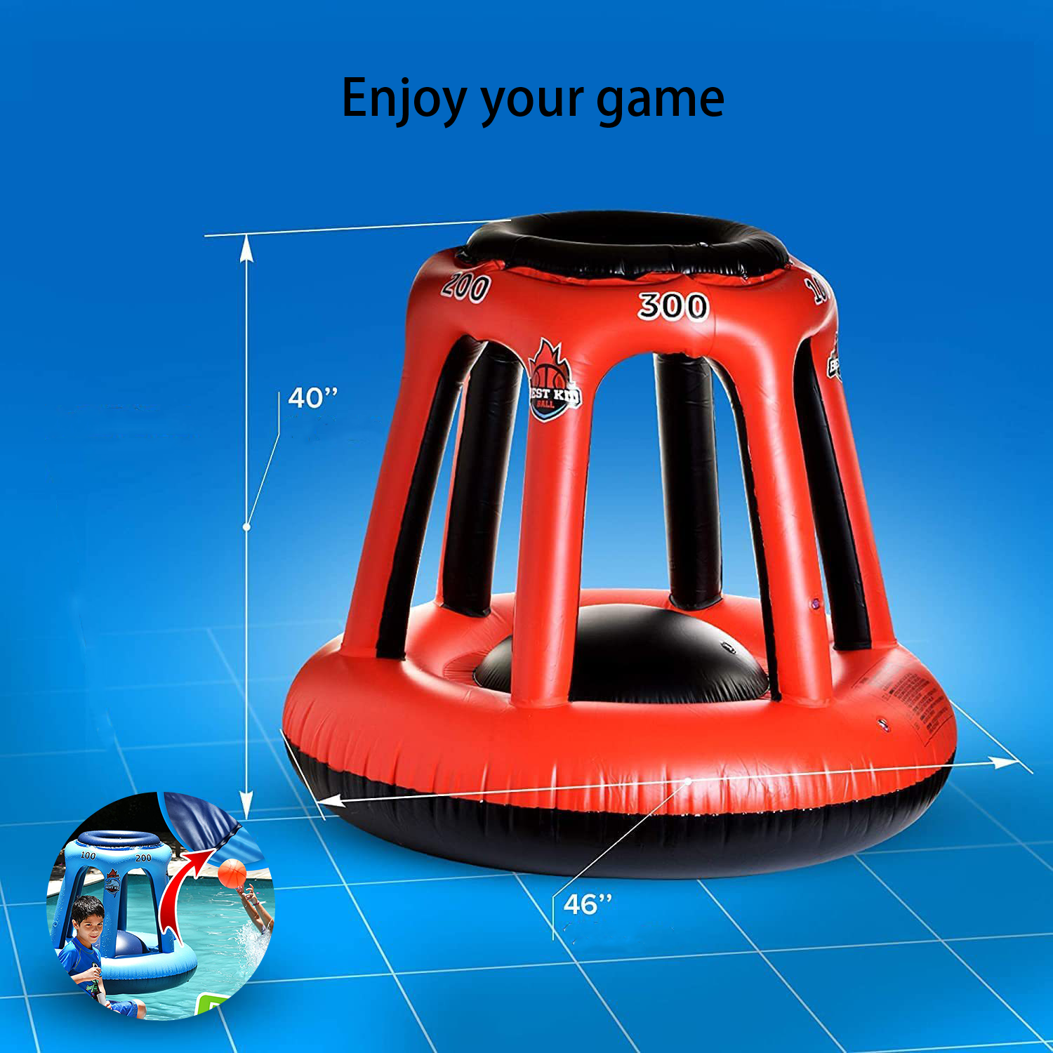 Basketball hoop throwing inflatable toys 2
