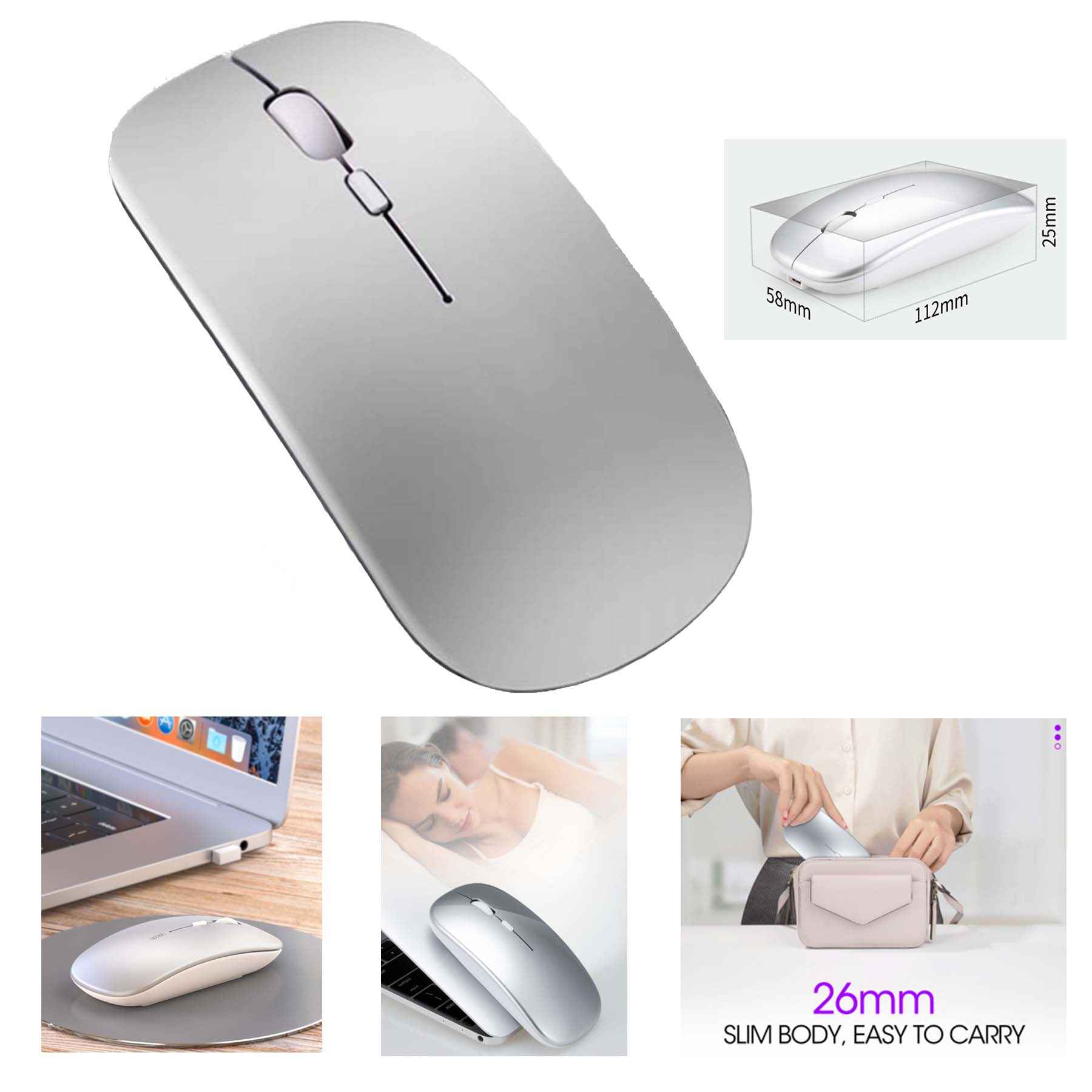 Mobile Work Wireless Mouse 2