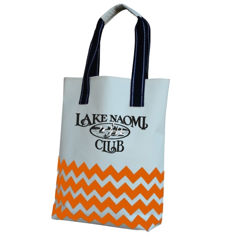 Chevron Tote, custom tote bag with logo imprint 4
