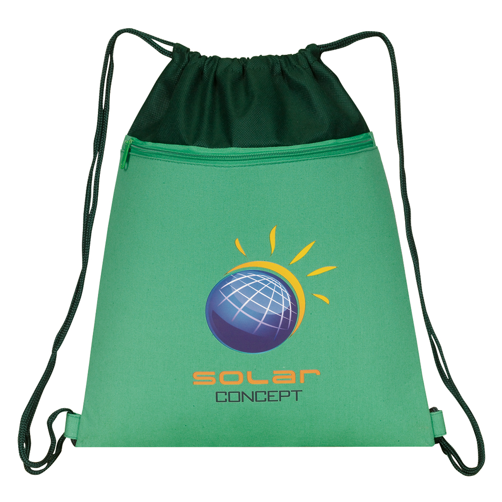 Go-Green Zipper Drawstring Duffle 6
