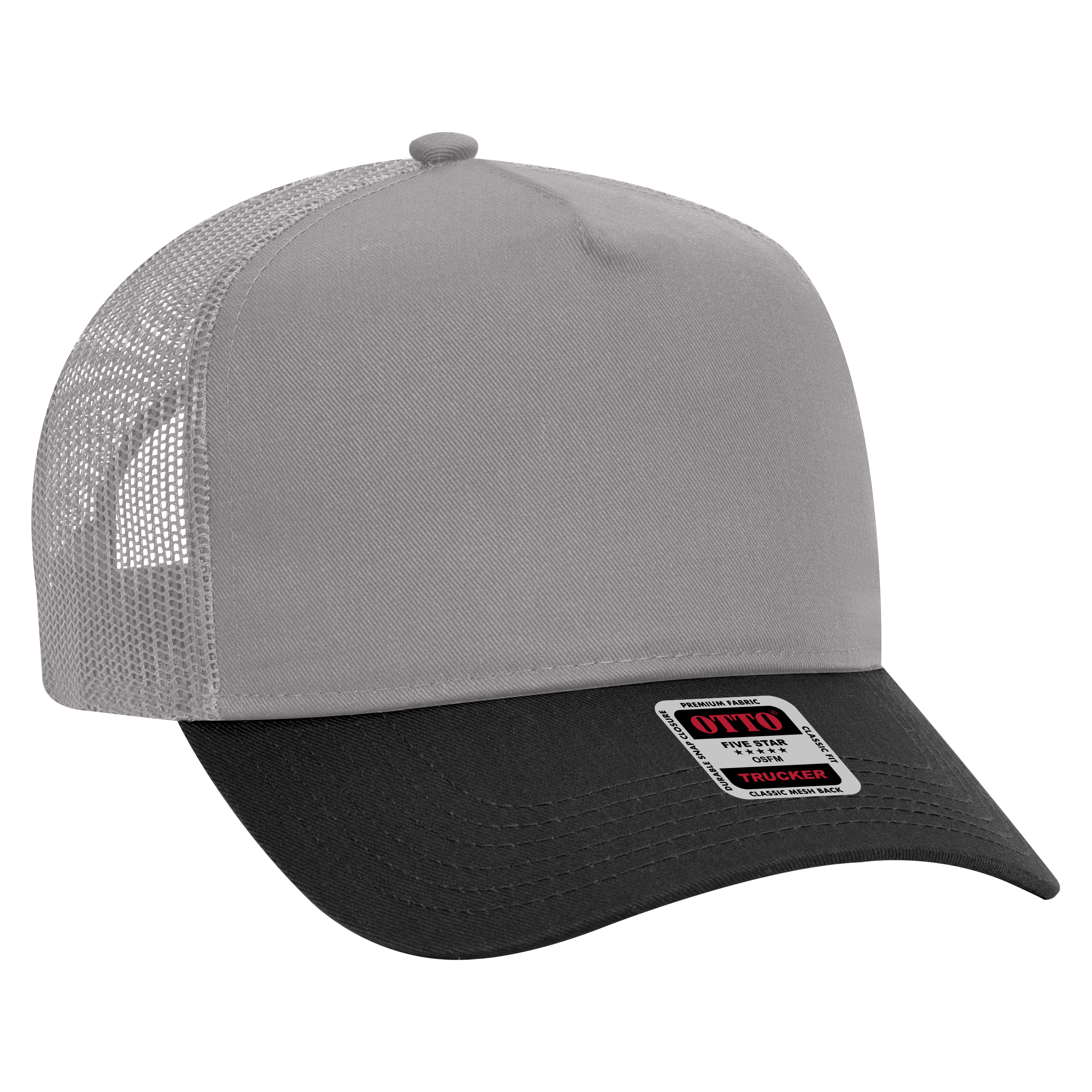 OTTO CAP® 5 Panel Mid Profile Mesh Back Trucker Hat 36