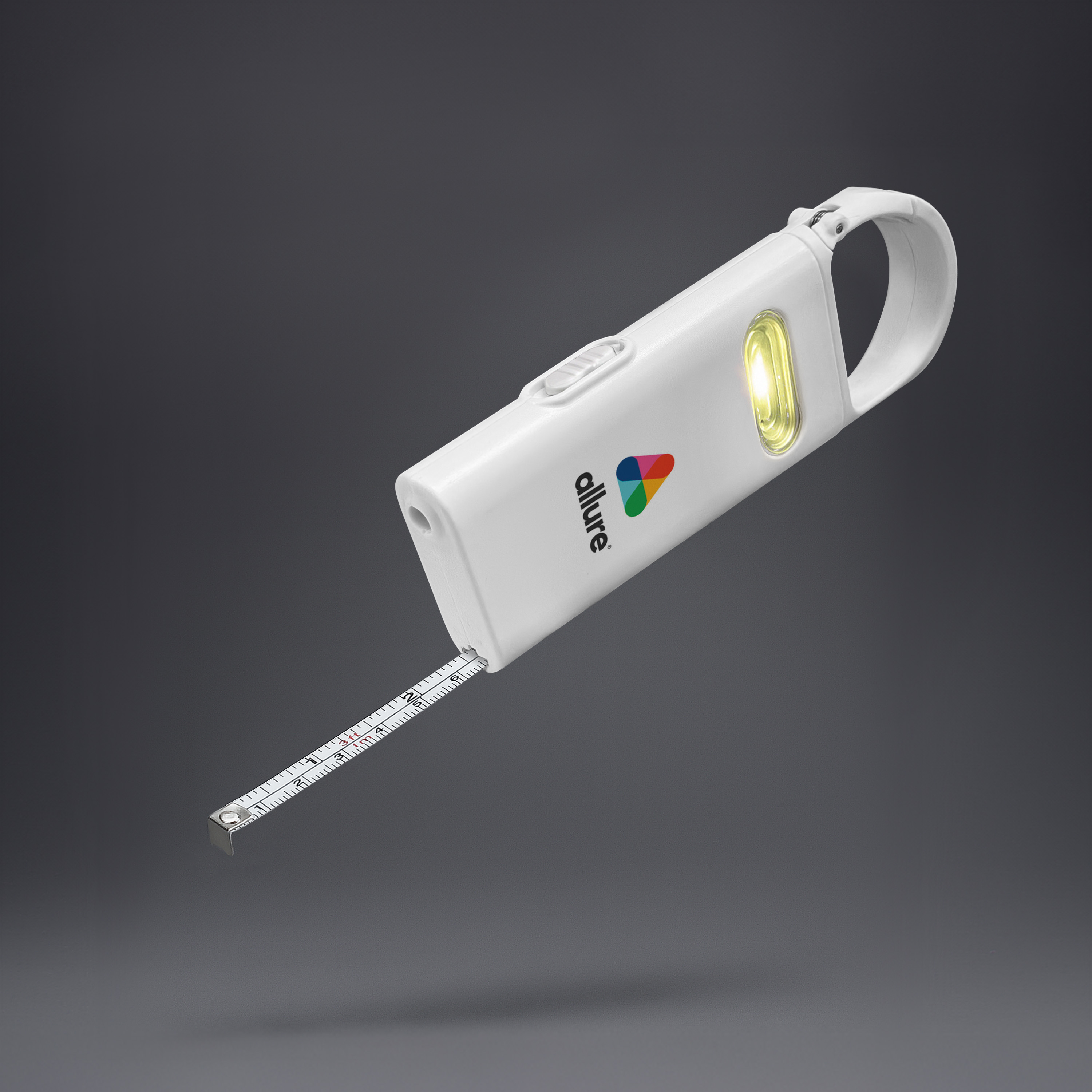 Carabiner COB Flashlight w/ Measuring Tape 8