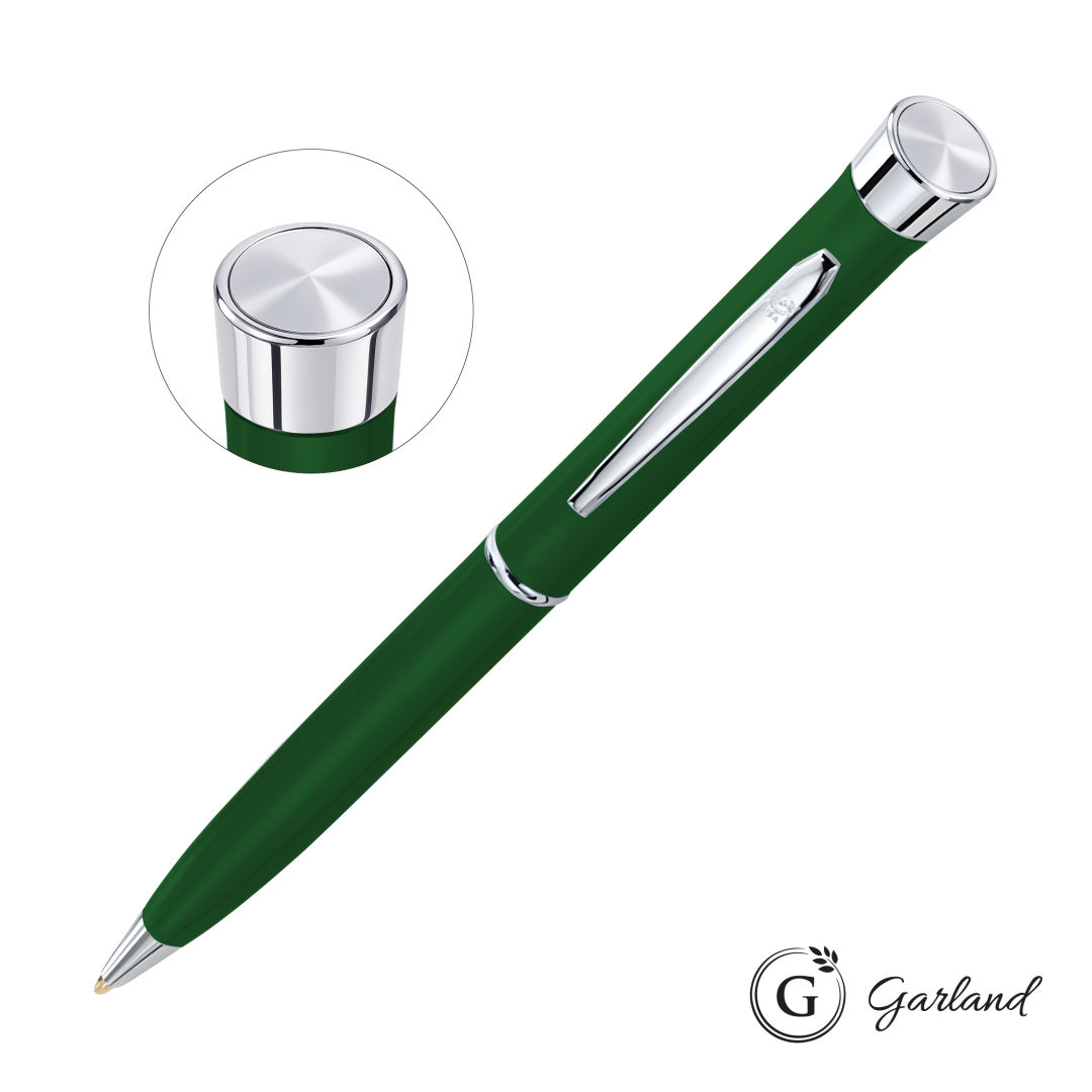 Garland® Color Matte Custom Emblem Twist Pen - Chrome 12