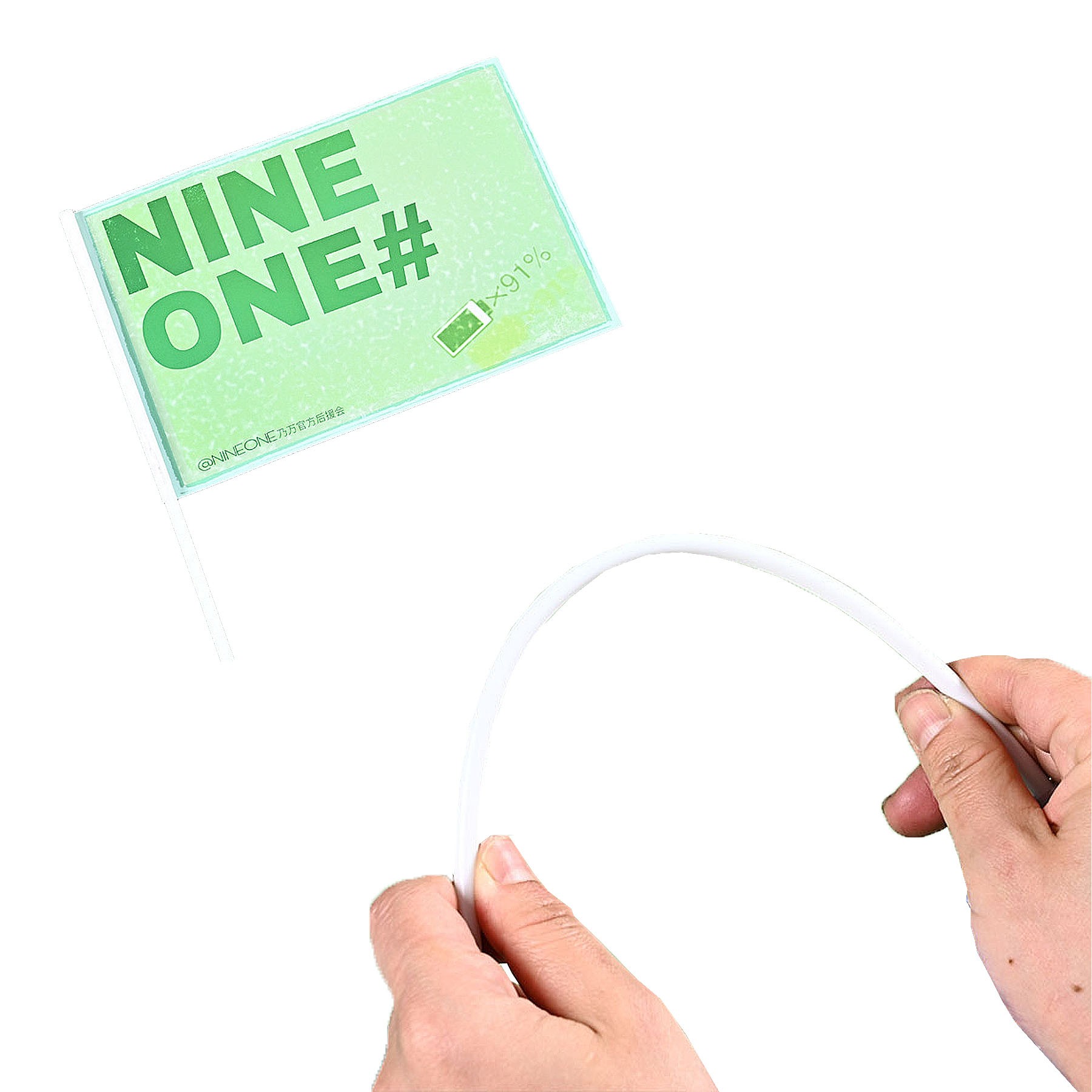 Moq50 Advertising Hand Waving Square Flag 1