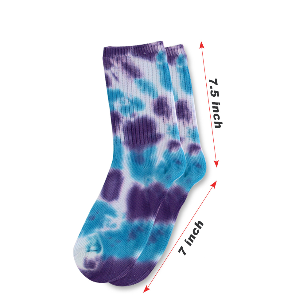 Trendy Tie Dye Mid Tube Cotton Socks 3