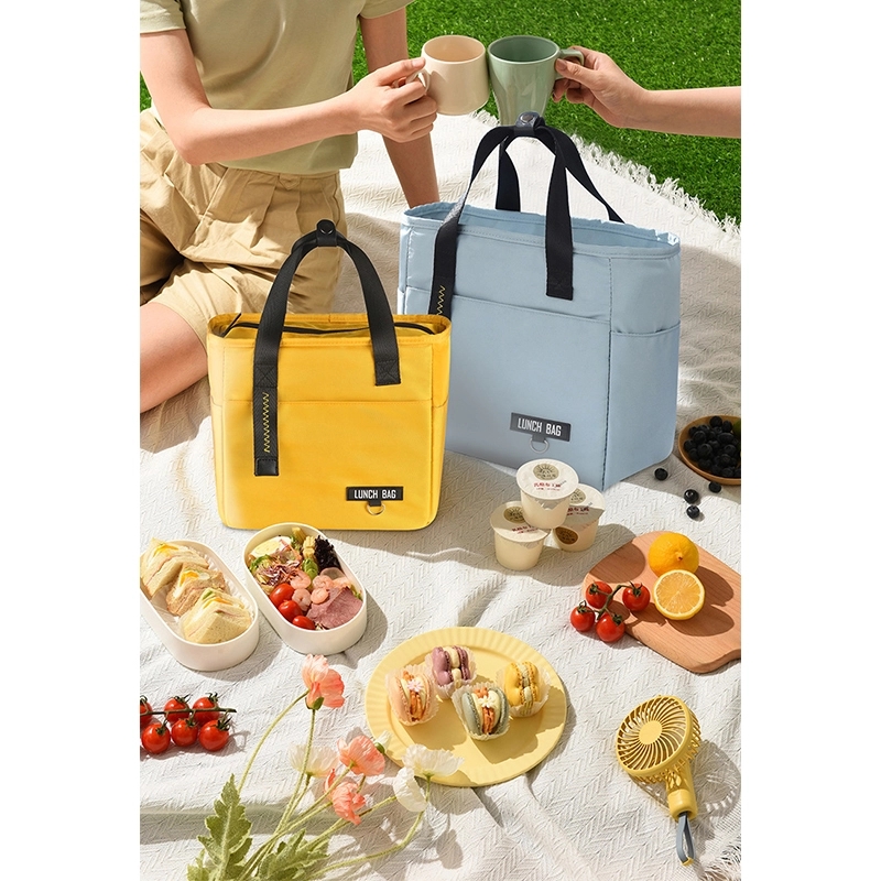 Nylon Portable Zipper Thermal Oxford Lunch Bags 4