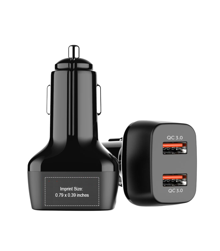 Dual Port 3.0 USB Car Charger, 36W 3