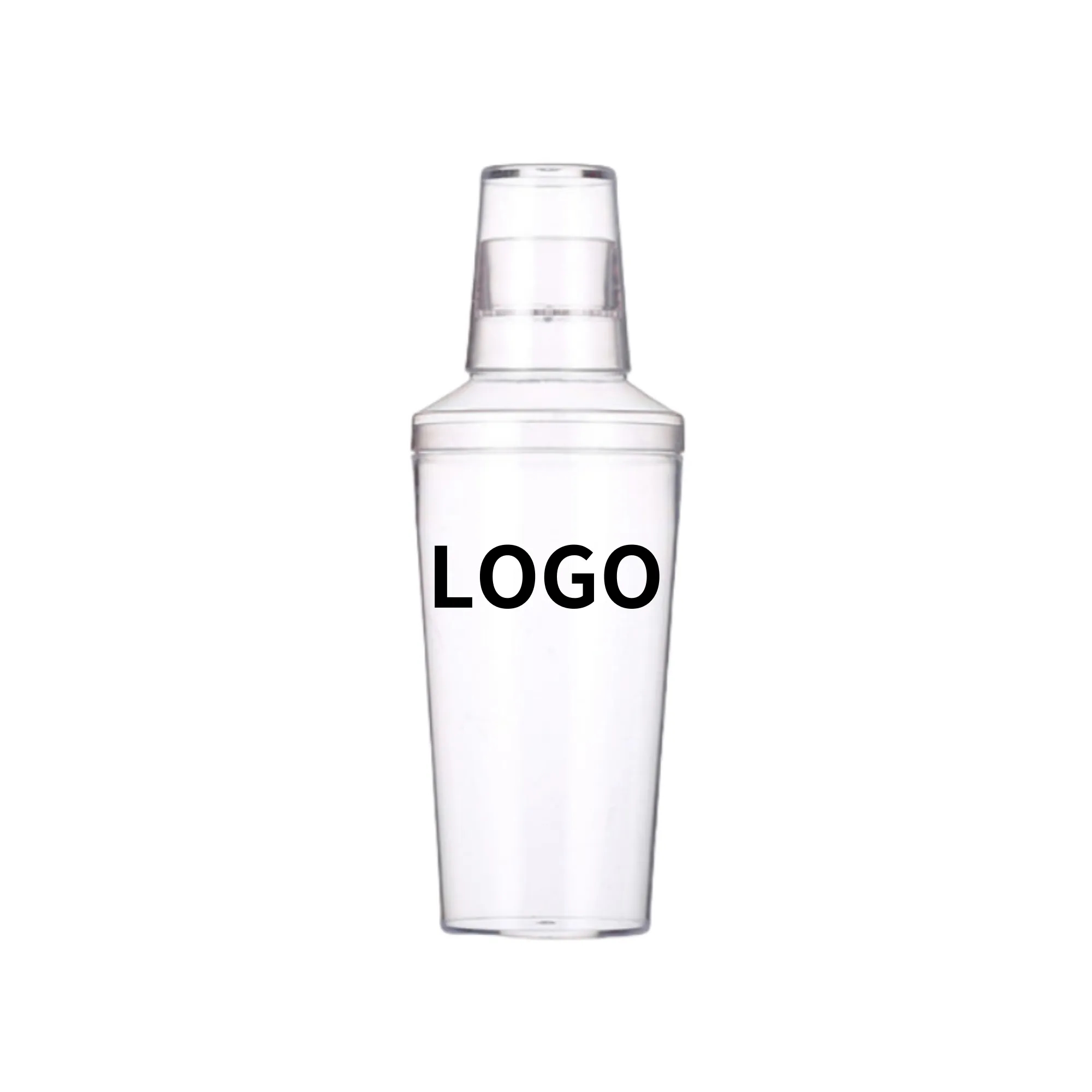18 oz Transparent Bar Plastic Cocktail Shaker 3