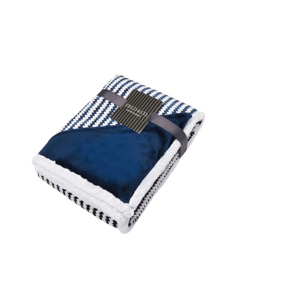 Field & Co.® Chevron Striped Sherpa Blanket 158