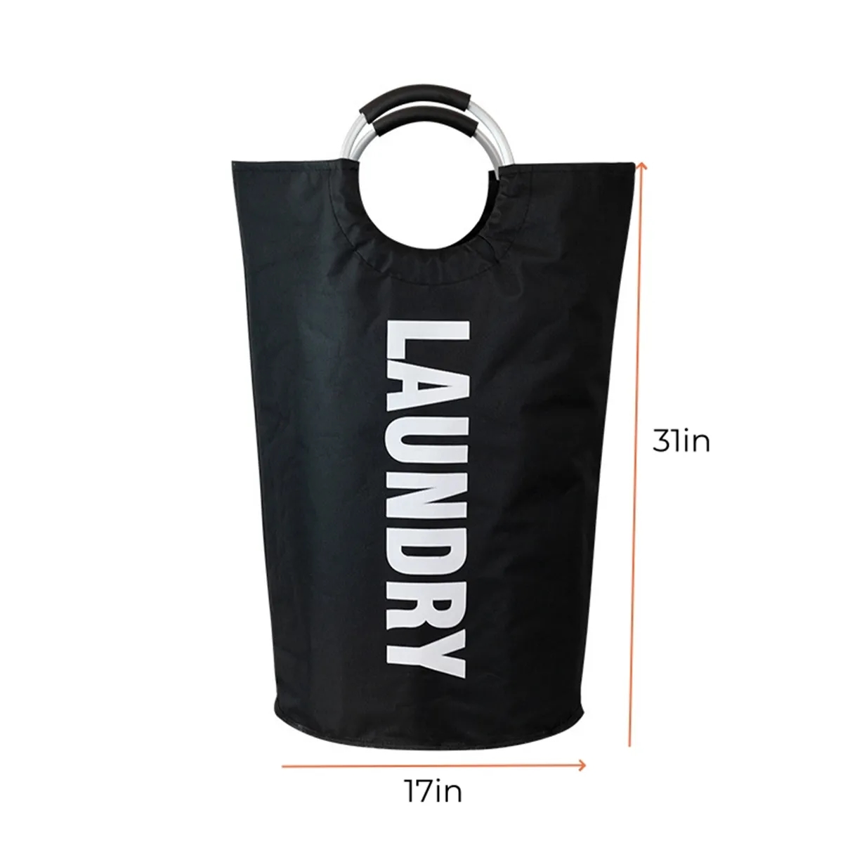 115L Laundry Basket Waterproof Hamper Bag with Handles 7