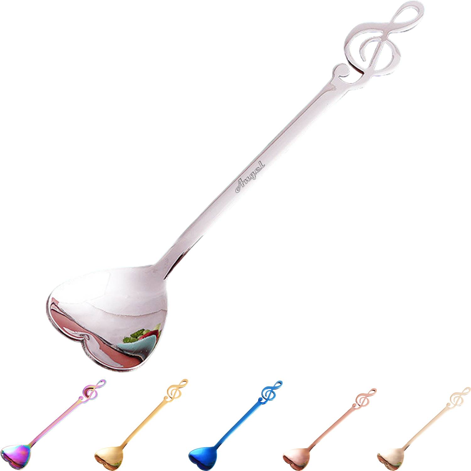 Music Note Heart Shaped Spoon 2