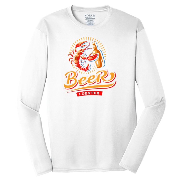 Spot Sub on Men's Long Sleeve Athletic Tee 10