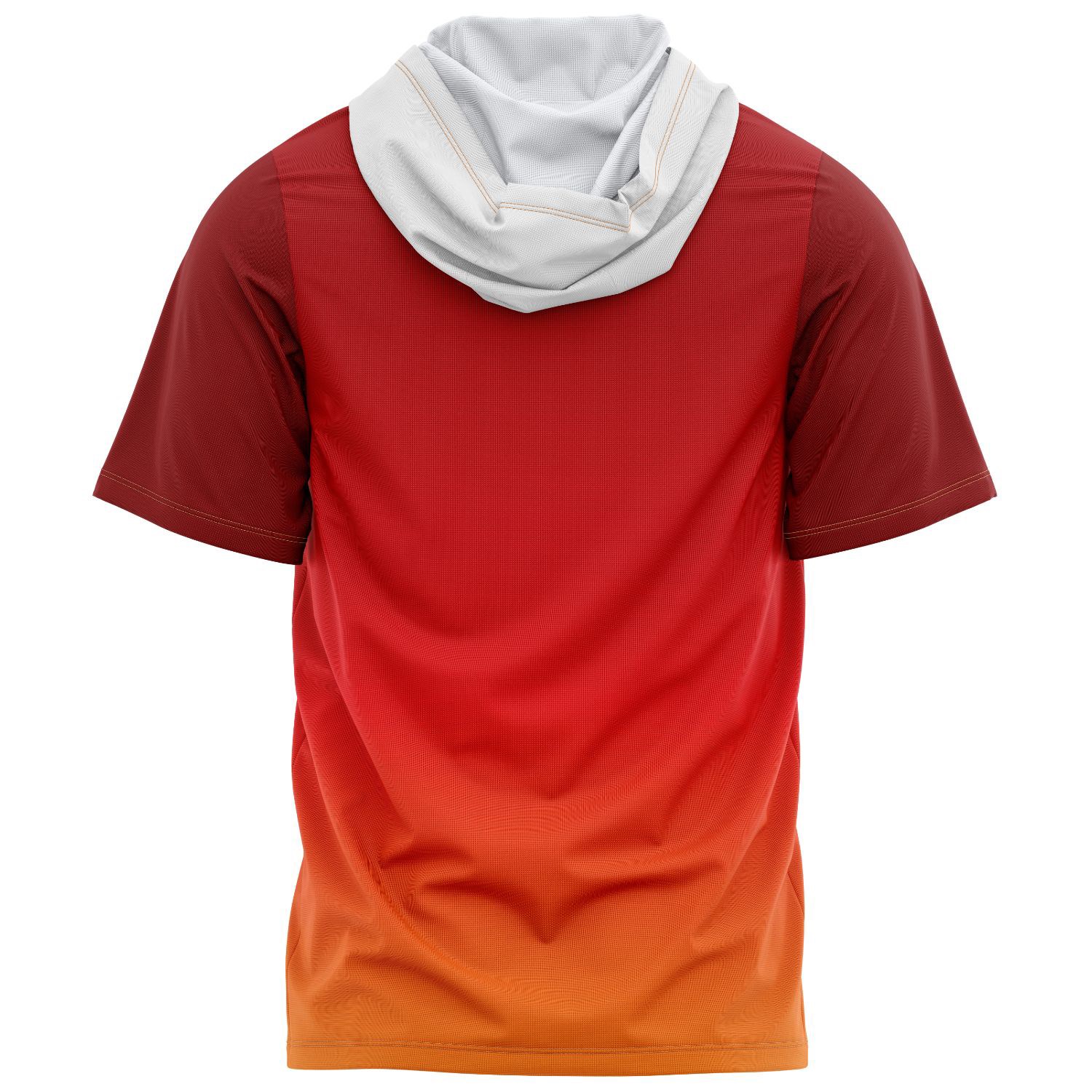 Women's 160 GSM Brushed Milk Silk Sublimation Short Sleeve Hoodie T-shirt 4
