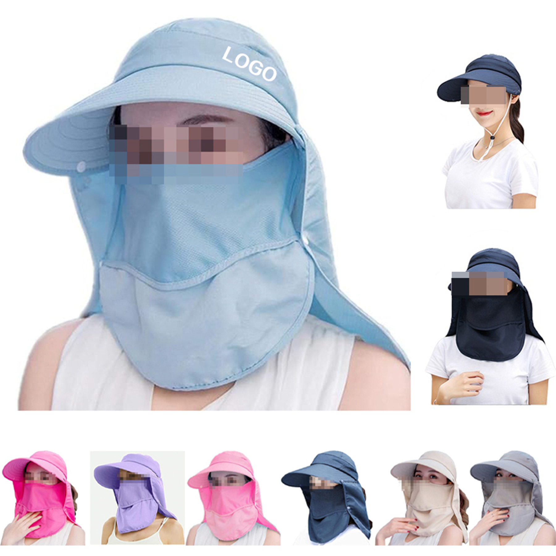 Multifunctional Wide Brim Sun Hat 4