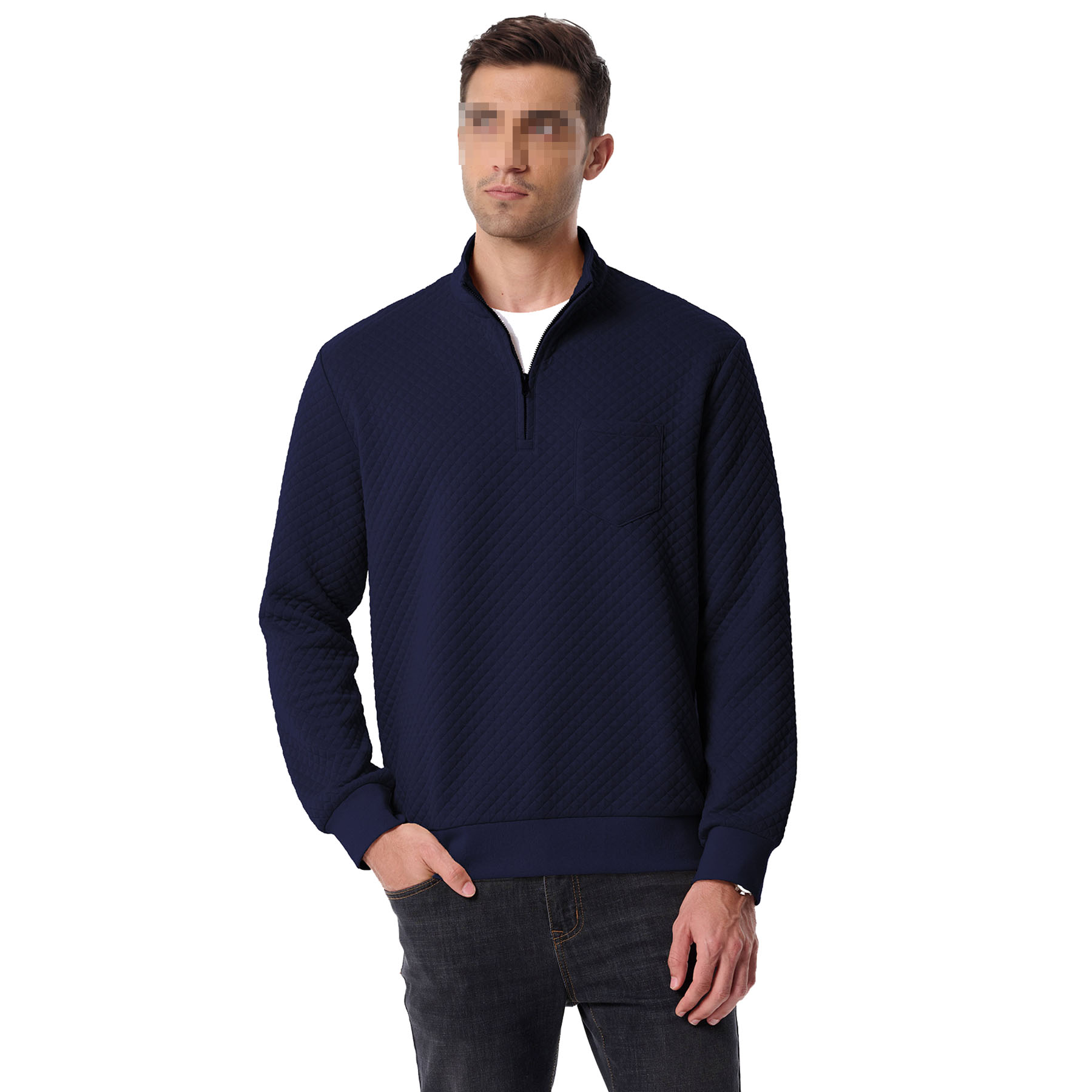 Men's Quarter Zip Sweatshirt, custom hoodie or sweatshirt with logo imprint 4