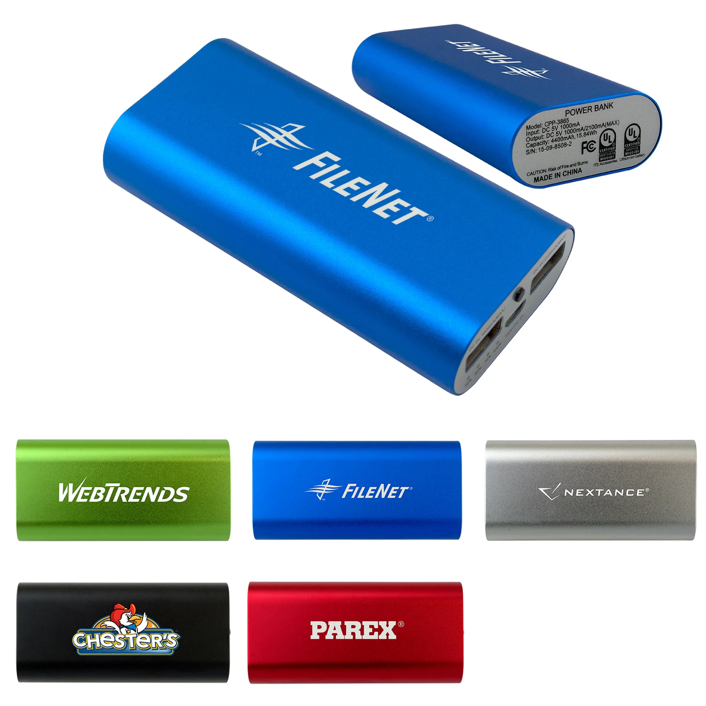 UL Brushed Metal Tablet  Power Bank