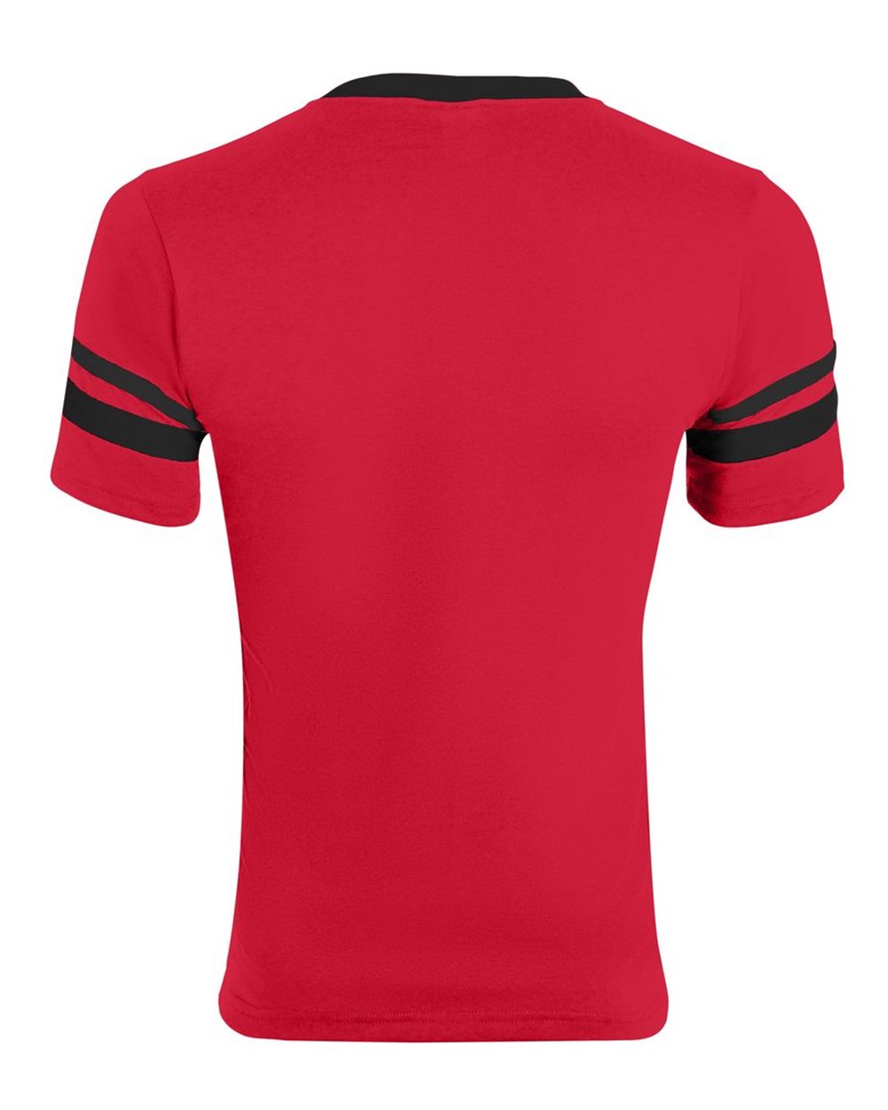 V-Neck Jersey with Striped Sleeves - 360 54