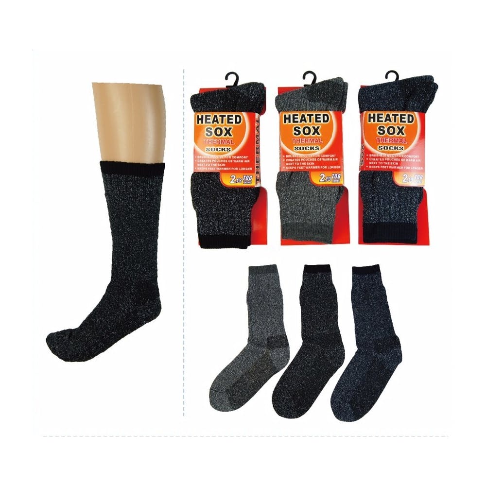 Men's Heated Thermal Socks Assorted Size 10-13 2