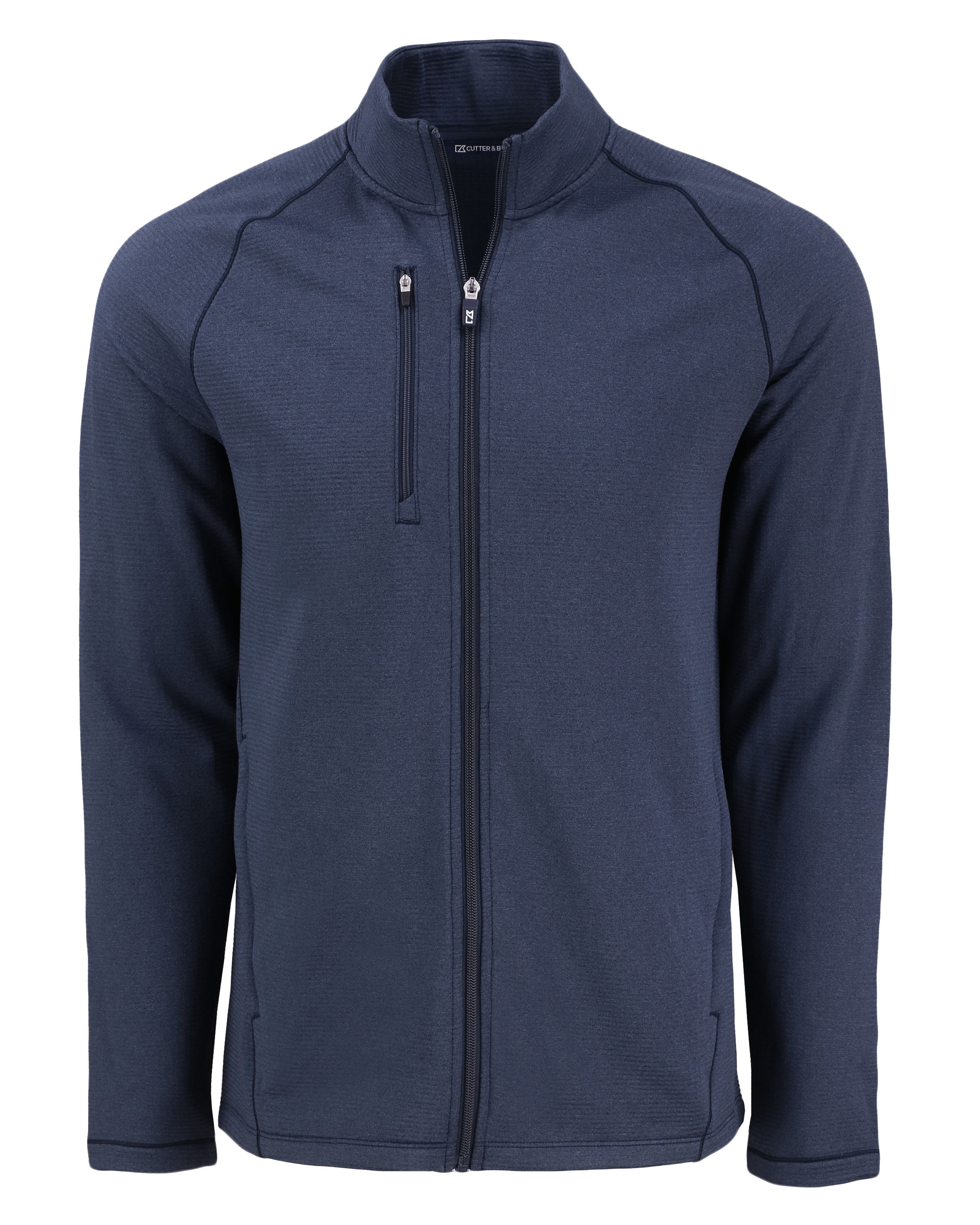 Cutter & Buck Peshastin Recycled Grid Fleece Mens Full Zip Jacket 17