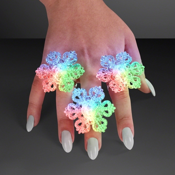 Winter Lights LED Snowflake Ring 3
