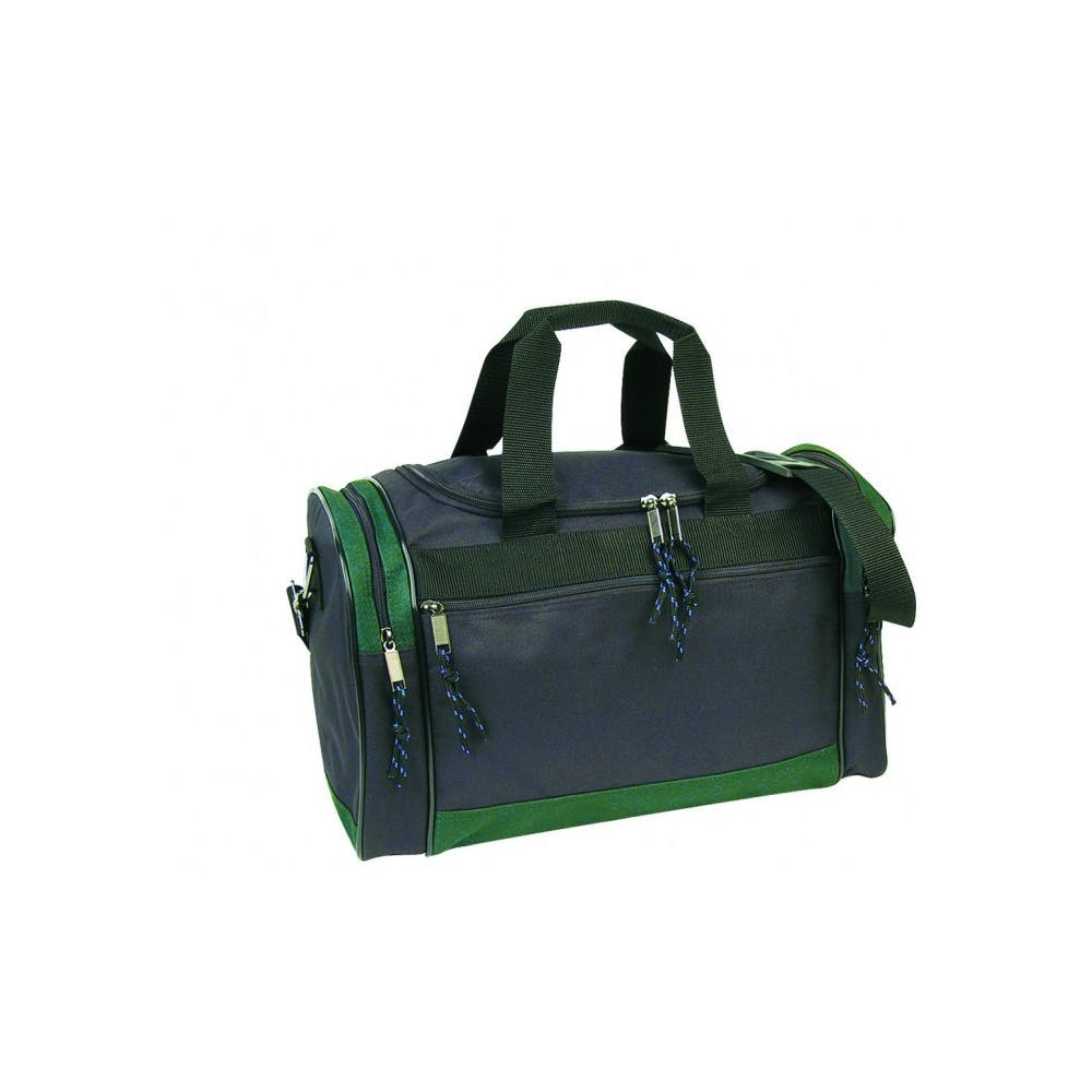 Duffel Bags - Black and Dark Green 17" 2