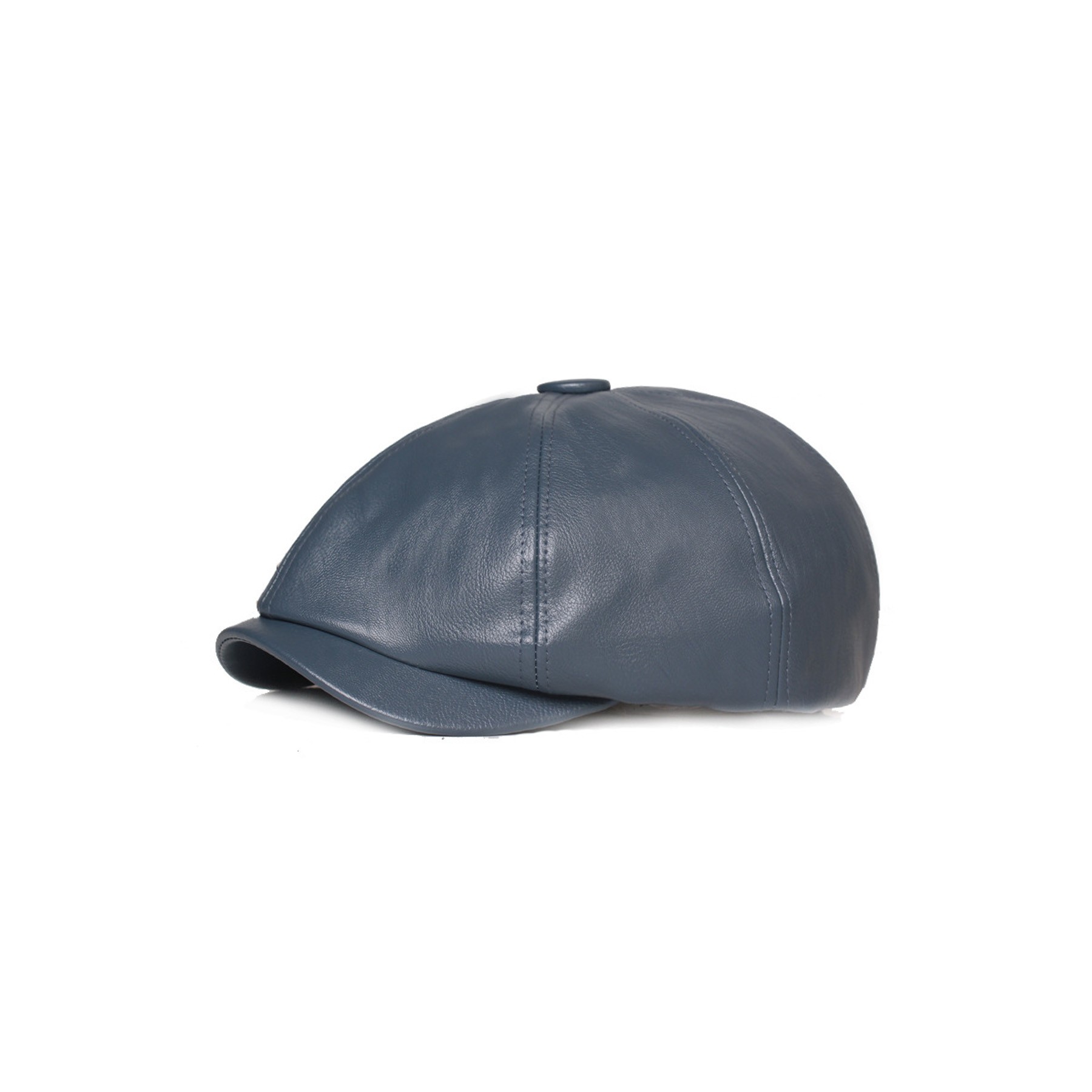 Leather Newsboy Hat 5