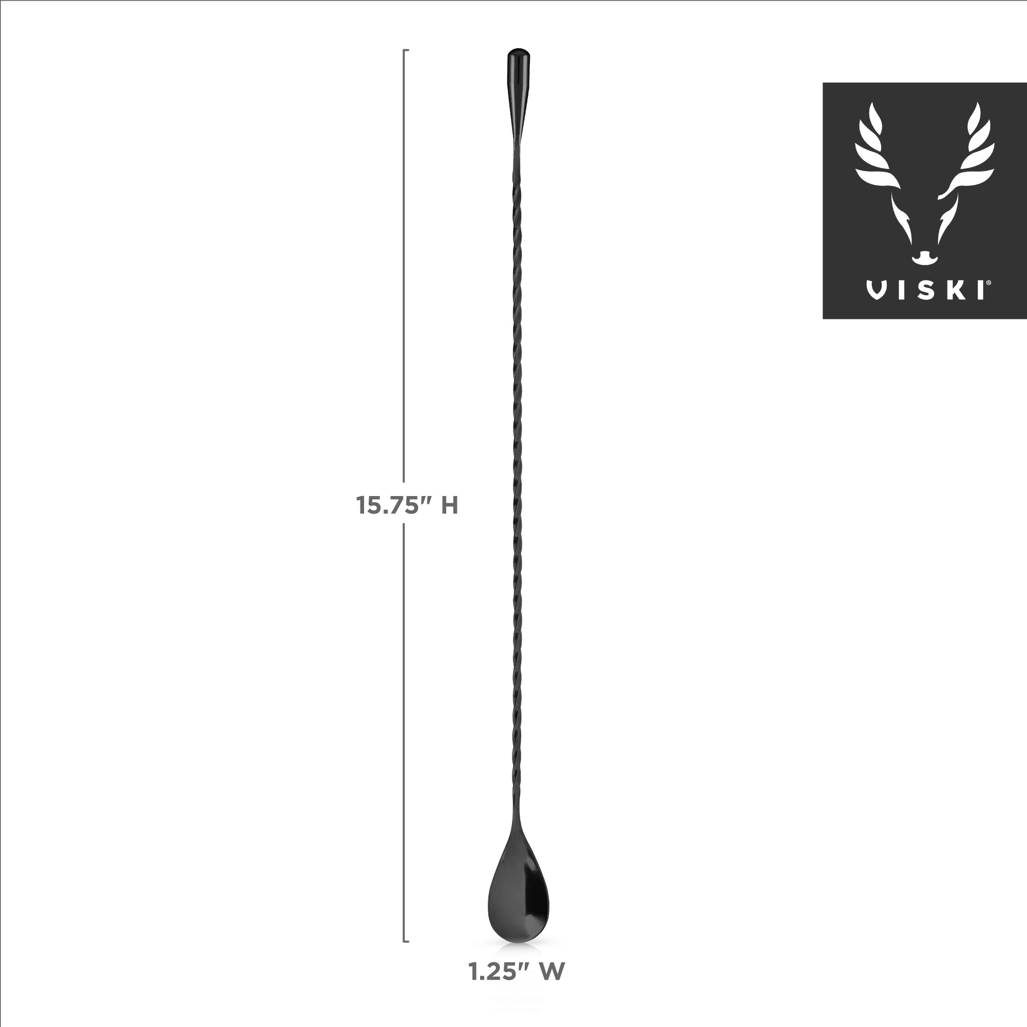 Viski® 40cm Weighted Barspoon 8