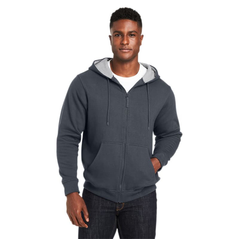 Harriton Men's ClimaBloc™ Lined Heavyweight Hooded Sweatshirt 8