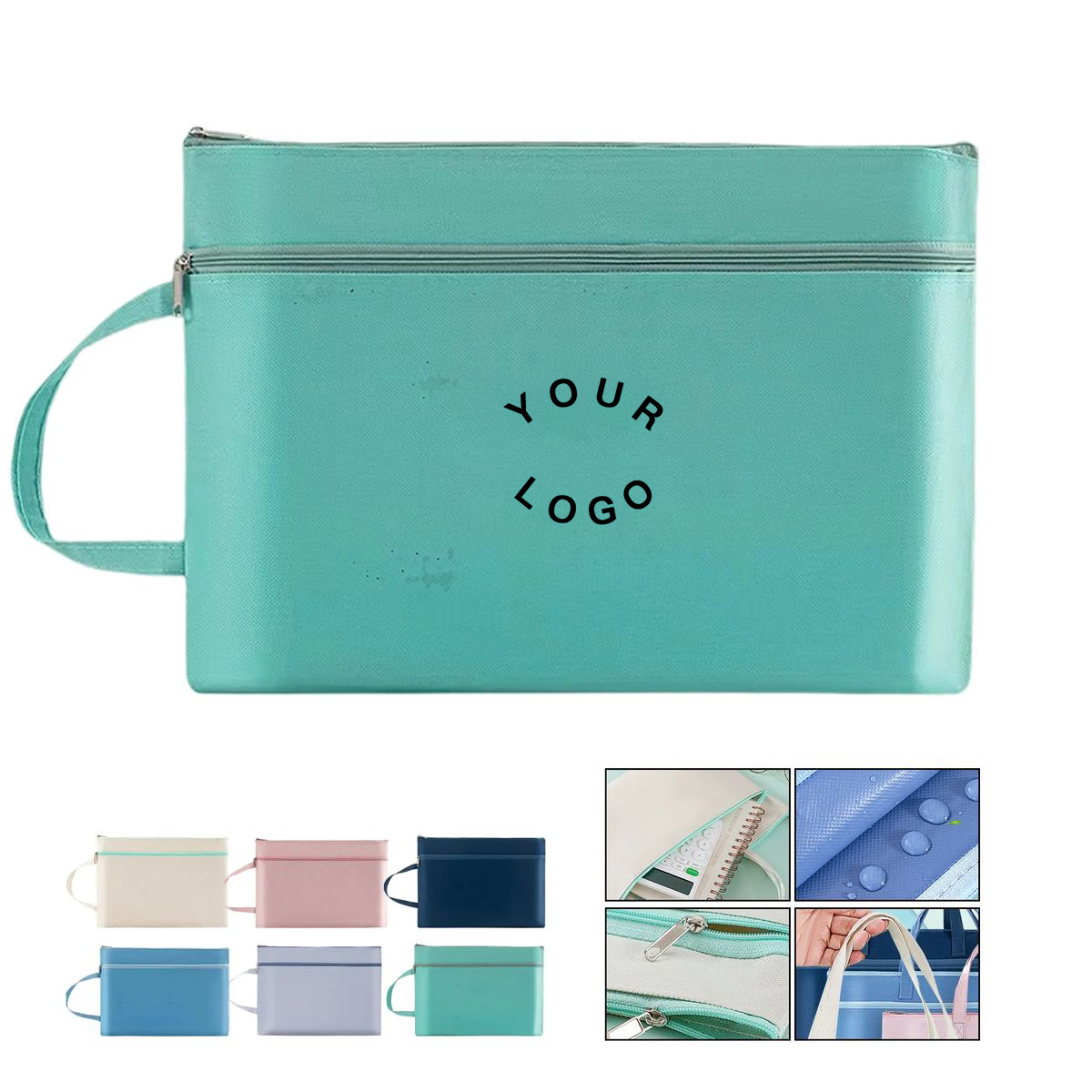 Zippered Waterproof Pouch for Files and Papers 2