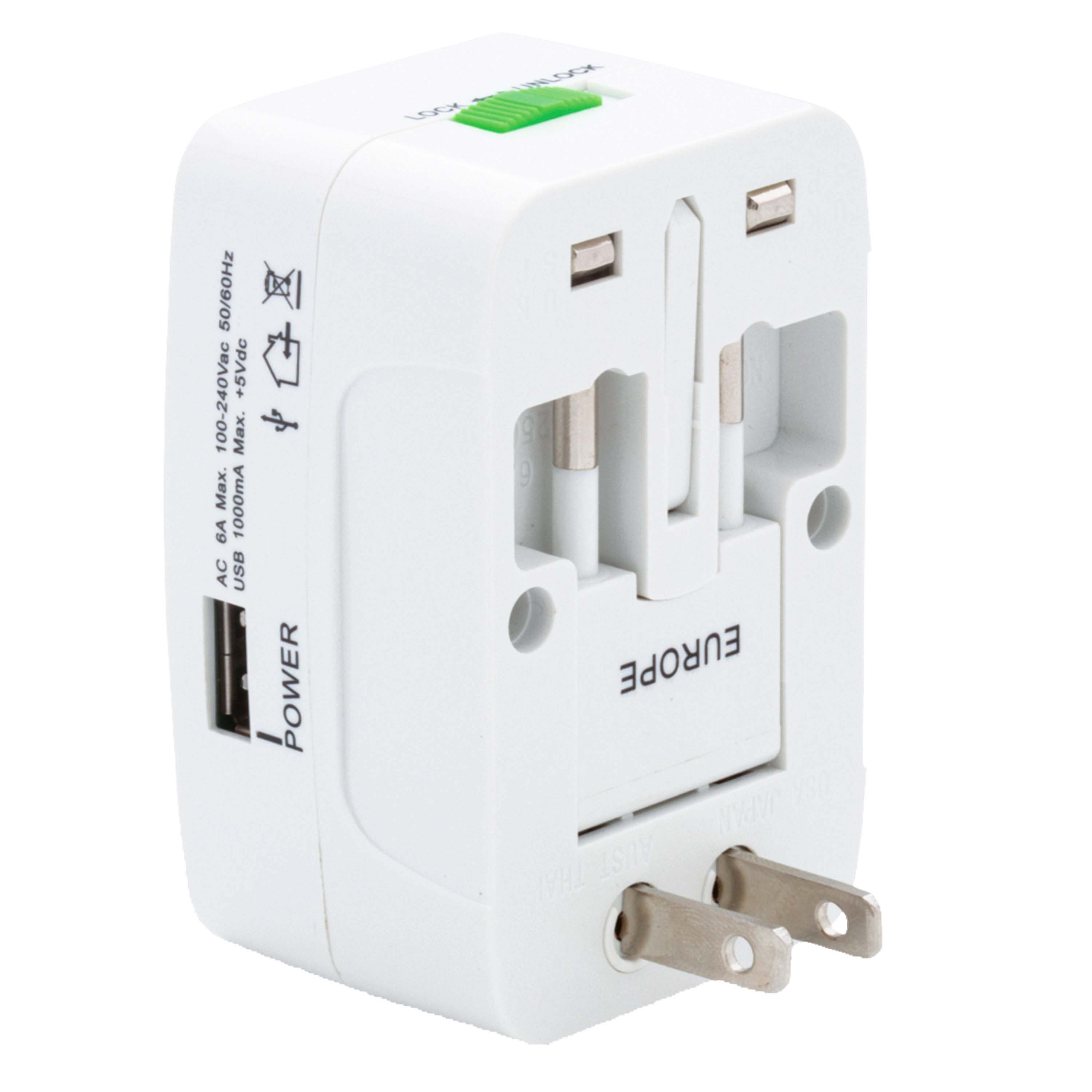 Universal Travel Adapter w/USB Port 4