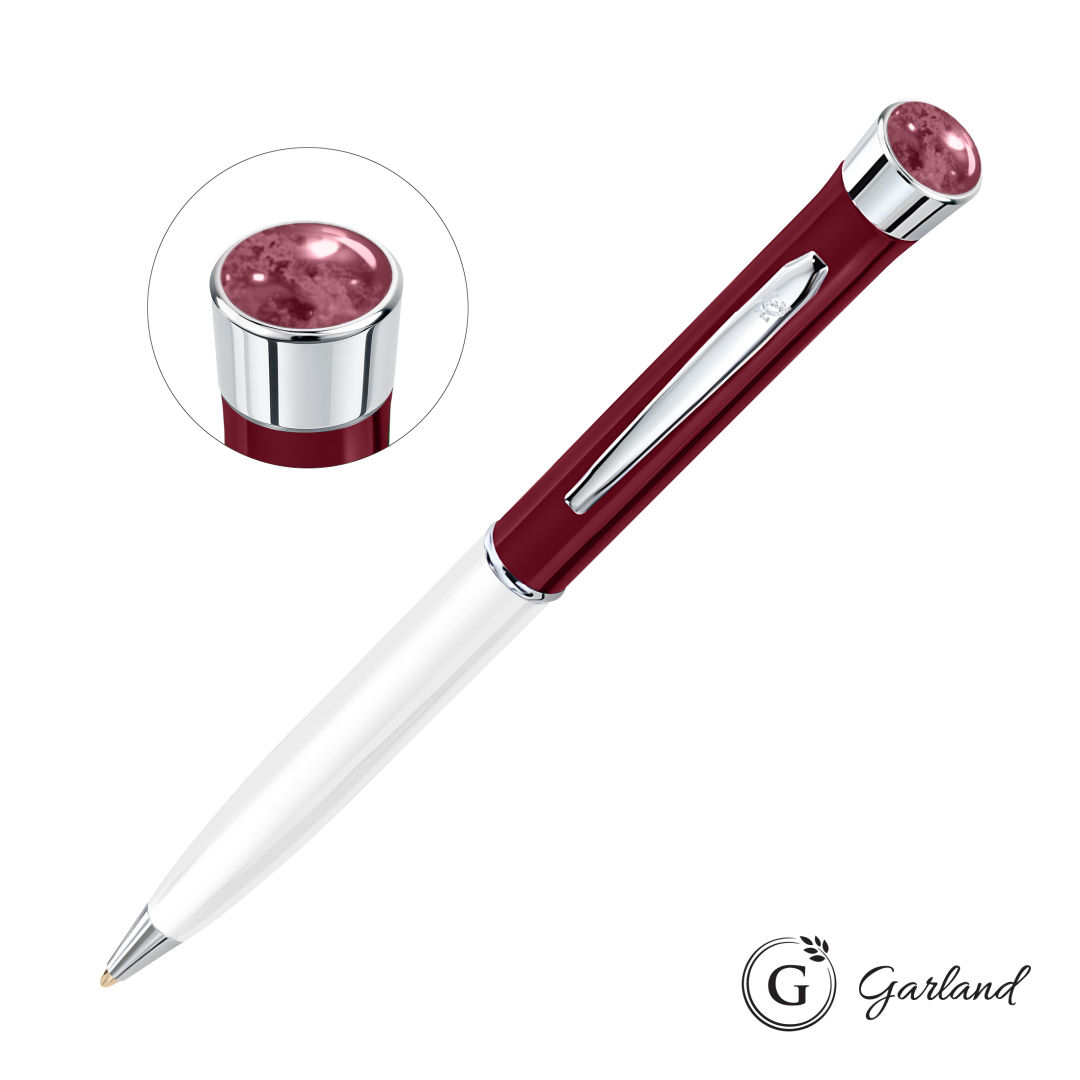 Garland® Patriot Aura Ballpoint Twist Pen - Chrome Accent 2