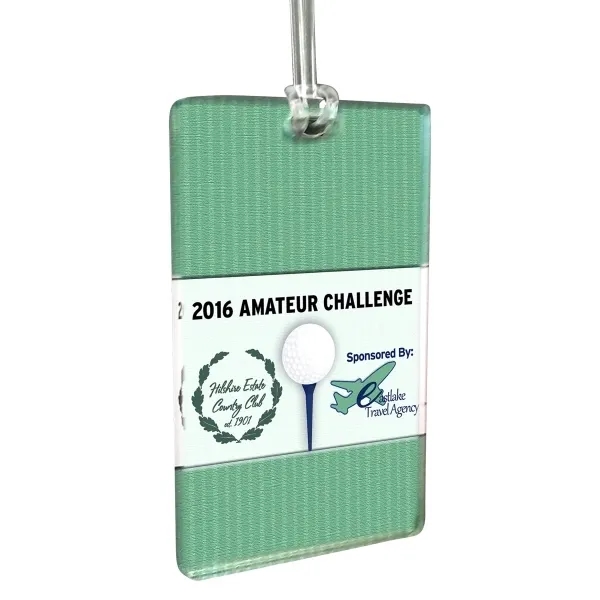 Custom 1/8" Acrylic Write-On Luggage Bag Tag 16