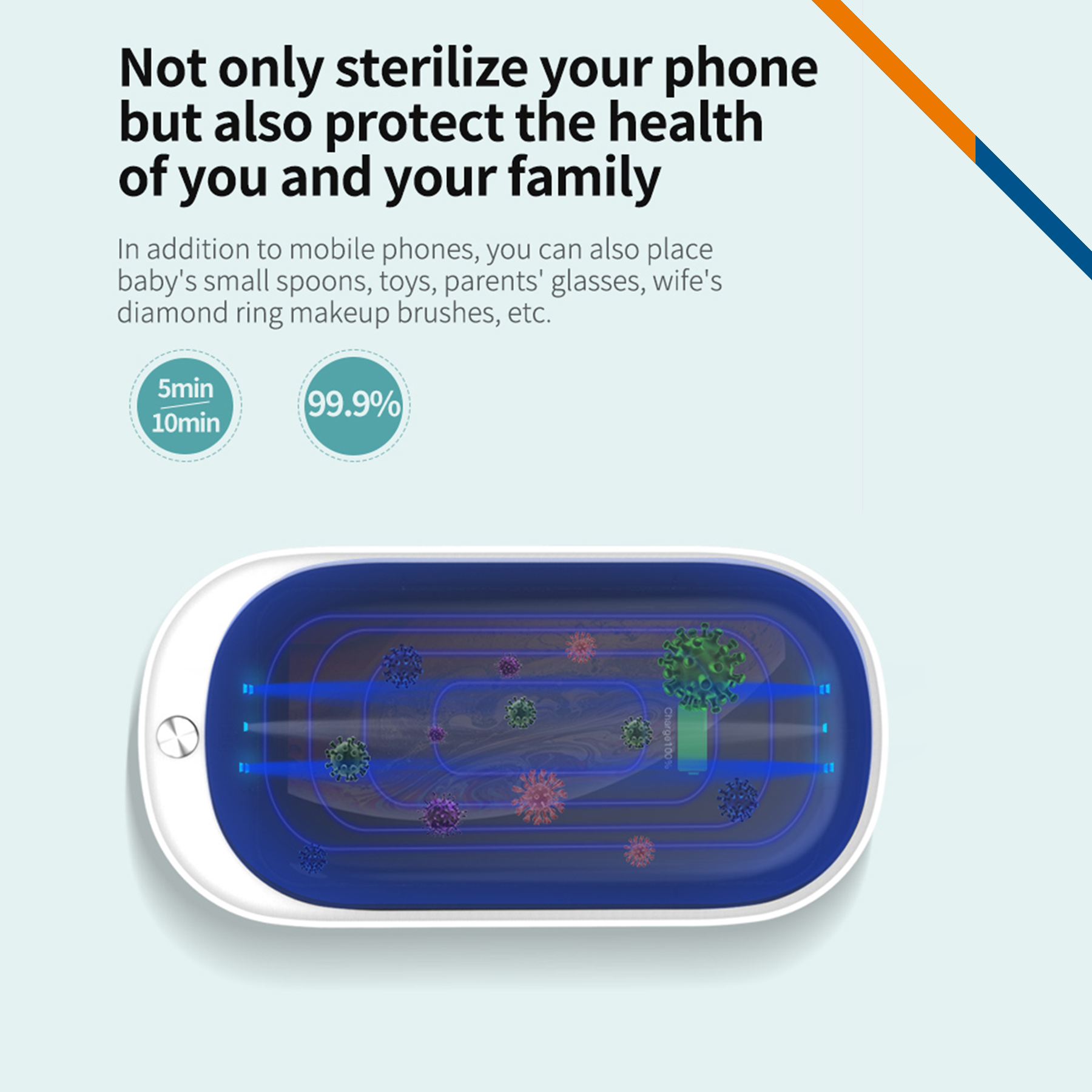 UVC Sterilizer Wireless Charging Box 1