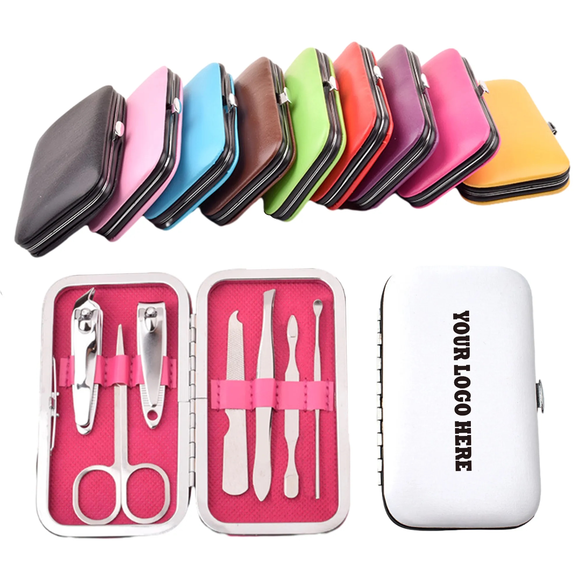 Candy Color Nail Clippers Kit 7-Pieces Set MOQ 50PCS 3