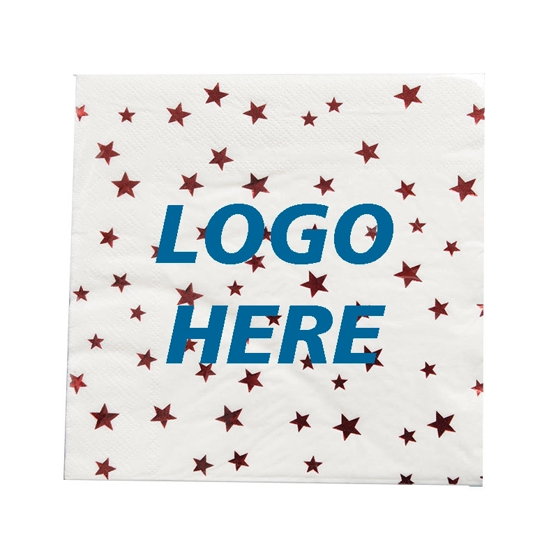 Custom Gold Star Luncheon Napkins Paper 4