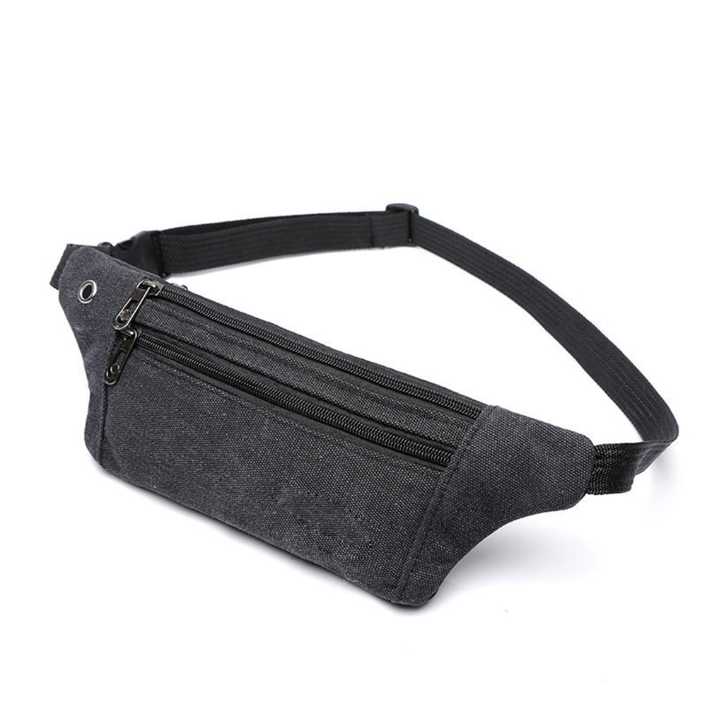 Canvas sports fanny pack waist bag chest bag 12