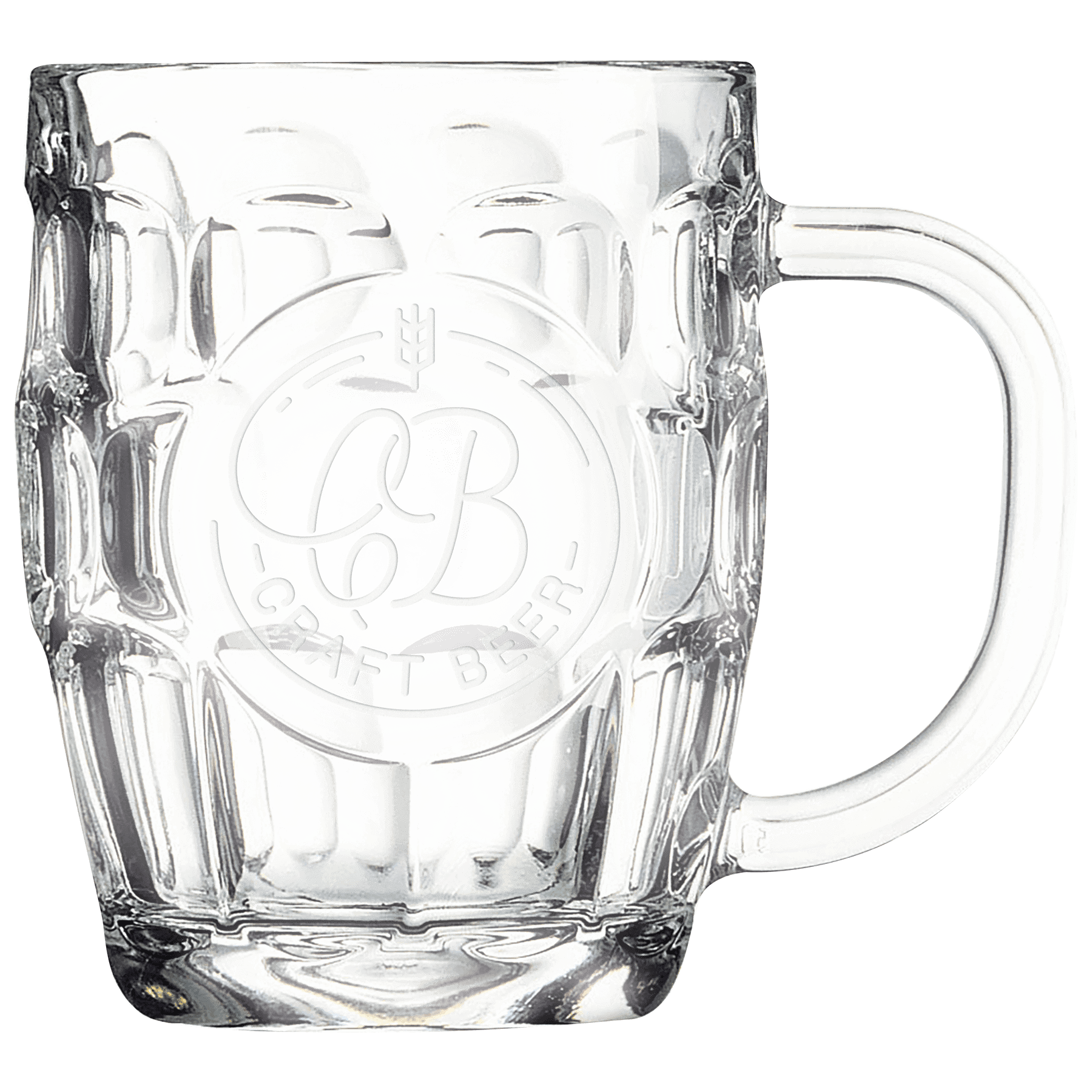20 oz. Beer Mug with Oval Engraving Area and Handle 2