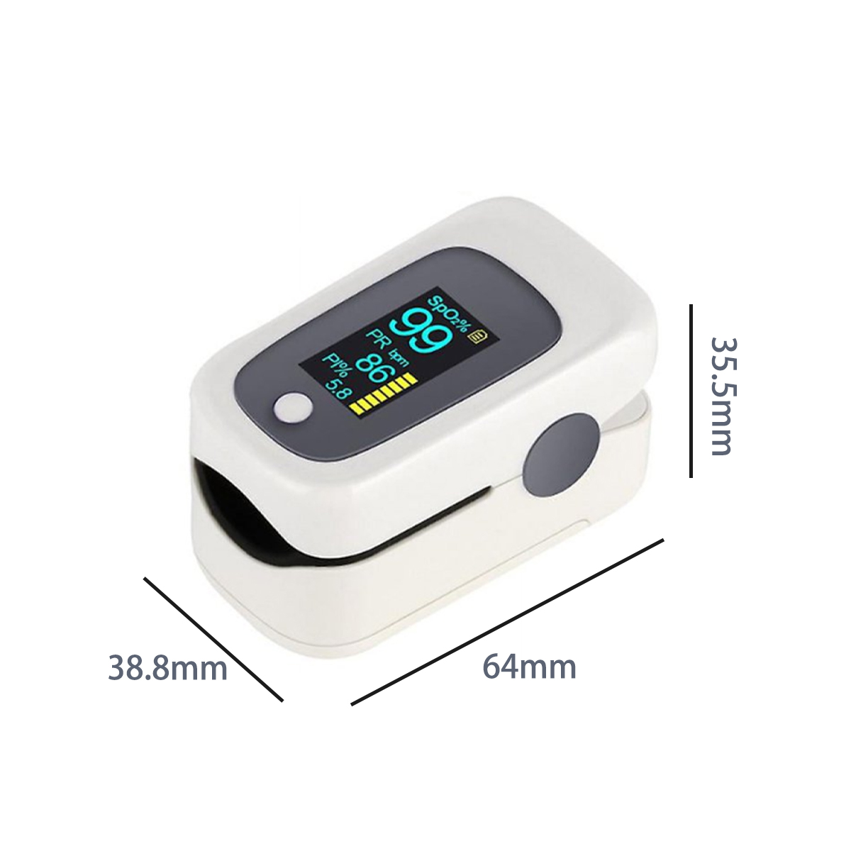 LED Fingertip Pulse Oximeter with SpO2 Display 6