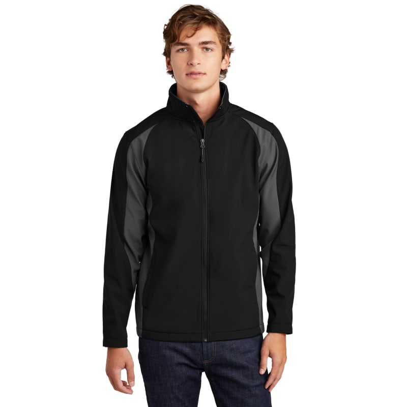 Sport-Tek Colorblock Soft Shell Jacket. 8