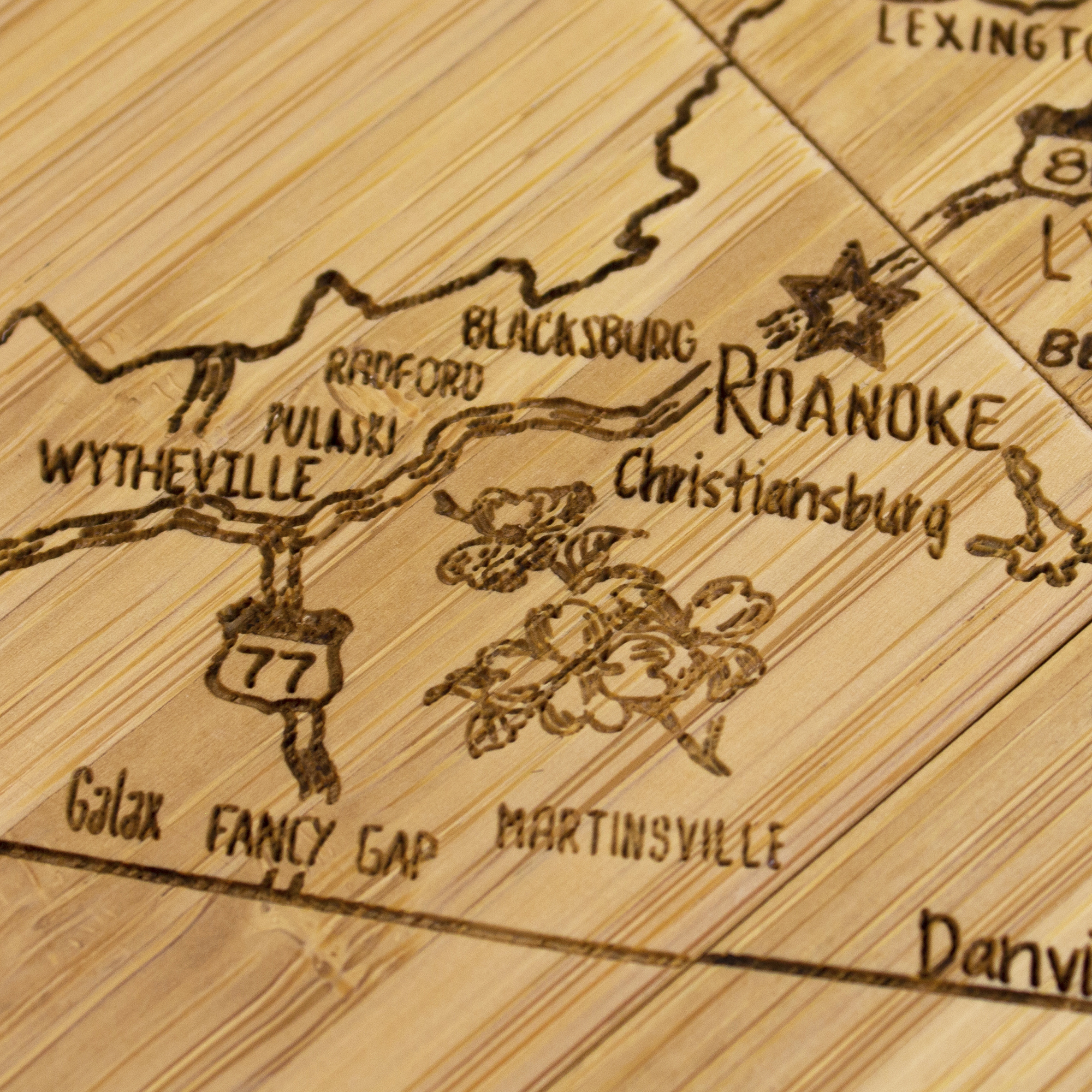 Virginia Puzzle Coaster Set 10